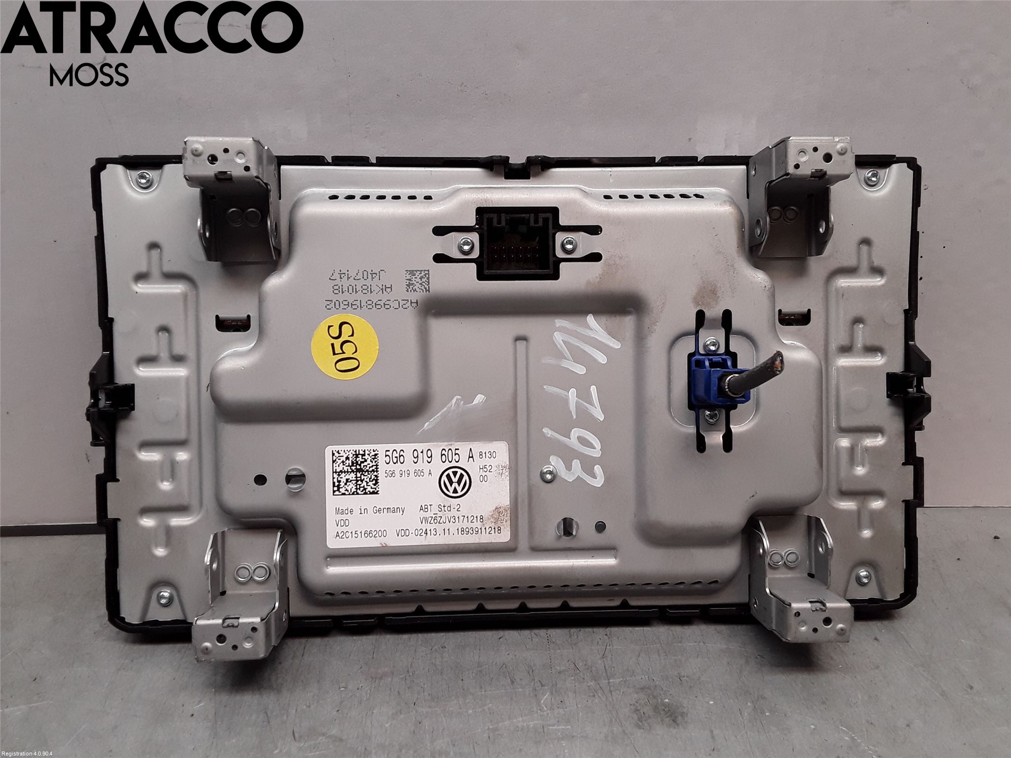 Volkswagen VW TOURAN 16- Multifunktionsdisplay