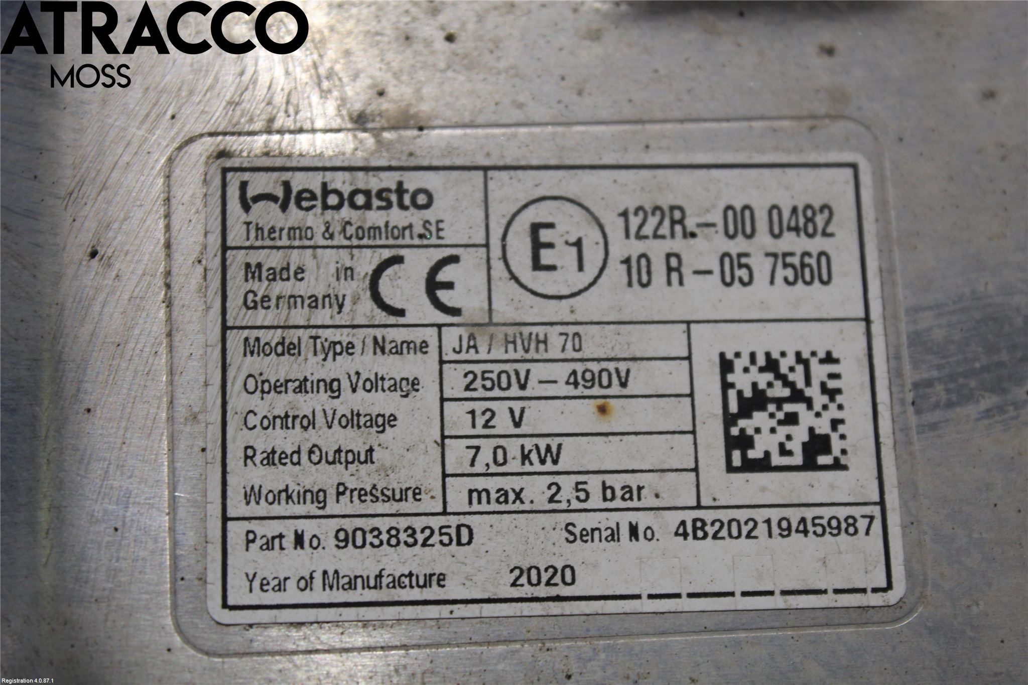 Jaguar I-PACE 18- Värme Cellpaket/Elektriskt