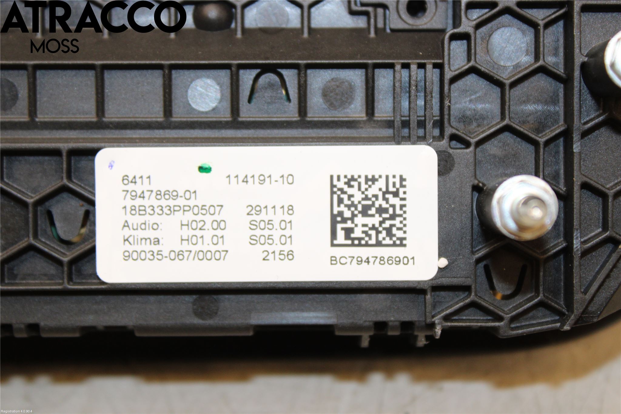 BMW 5 G30/G31/F90 17-23 Varme Ac Betjening-Display
