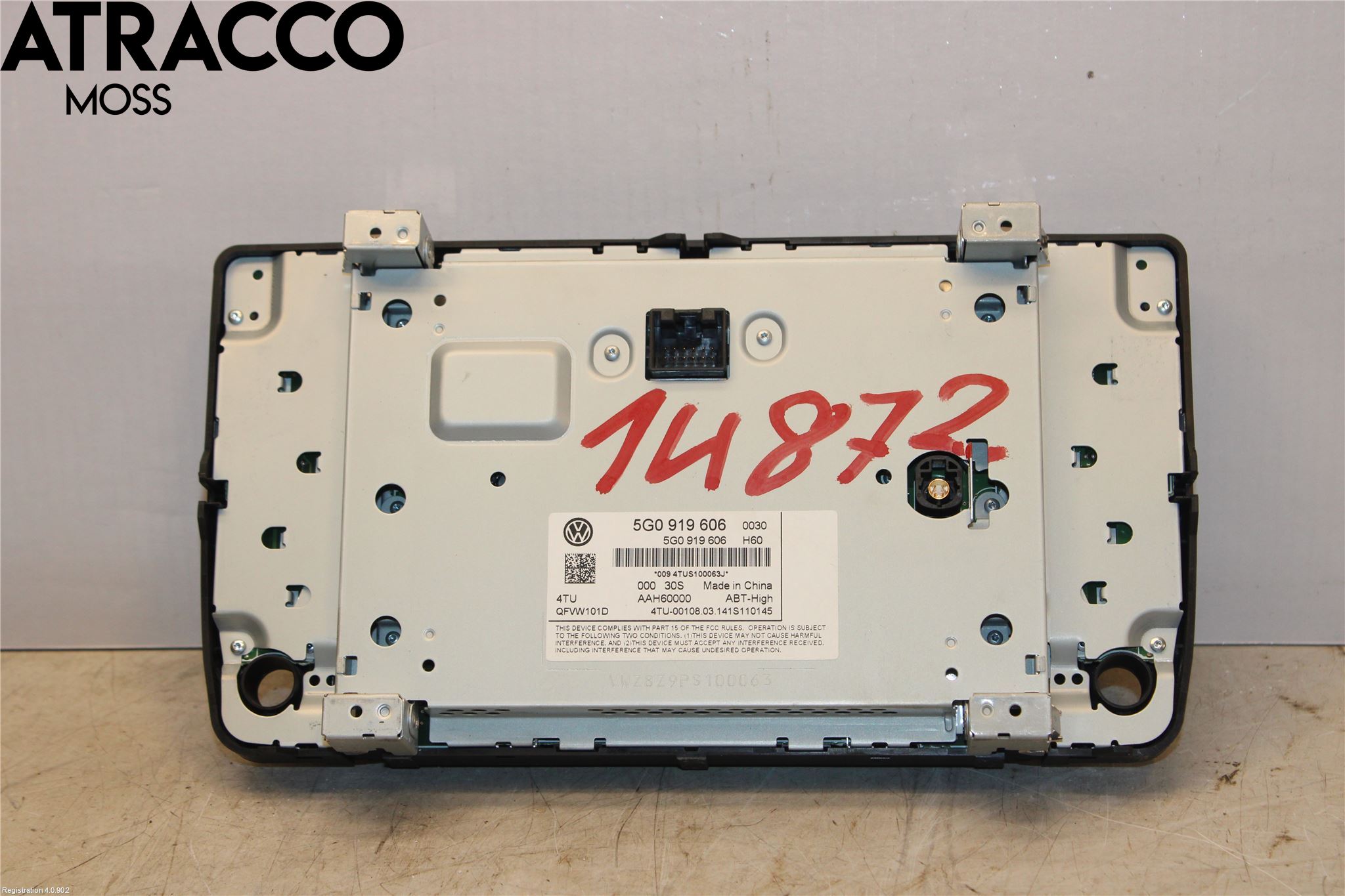 Volkswagen VW GOLF / E-GOLF VII 13-20 Multifunktionsdisplay