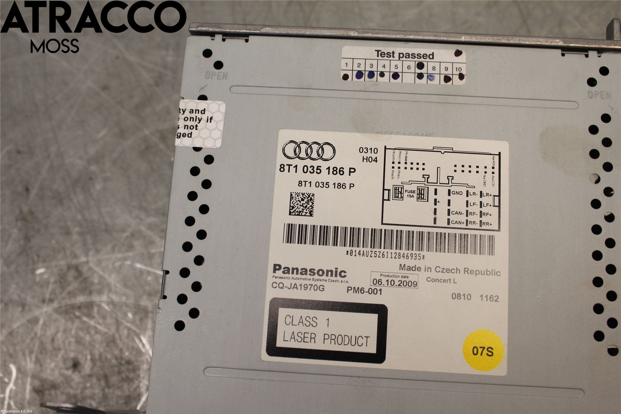 Audi A4/S4 08-11 Stereo Radio Med Cd