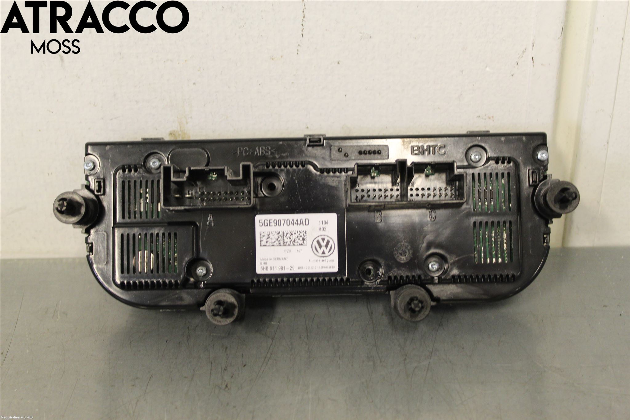 Volkswagen VW GOLF / E-GOLF VII 13-20 Varme Ac Betjening-Display