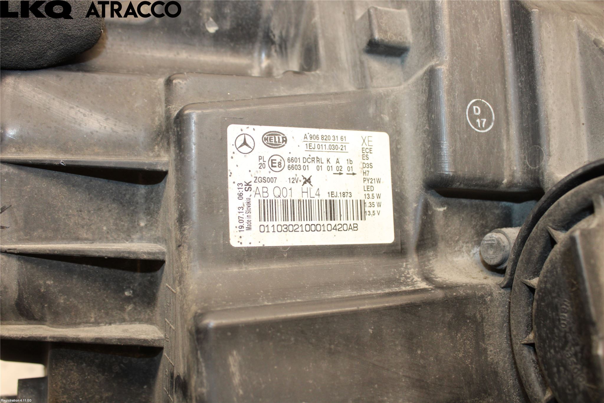 Mercedes-Benz MB SPRINTER (W906) 06-18 Frontlykt Venstre