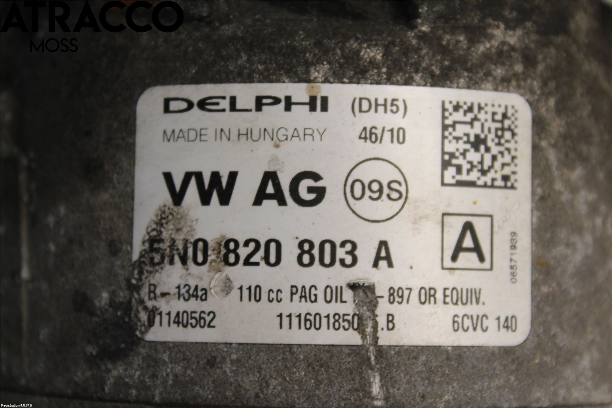 Audi A3/S3 05-13 Varme Ac Kompressor