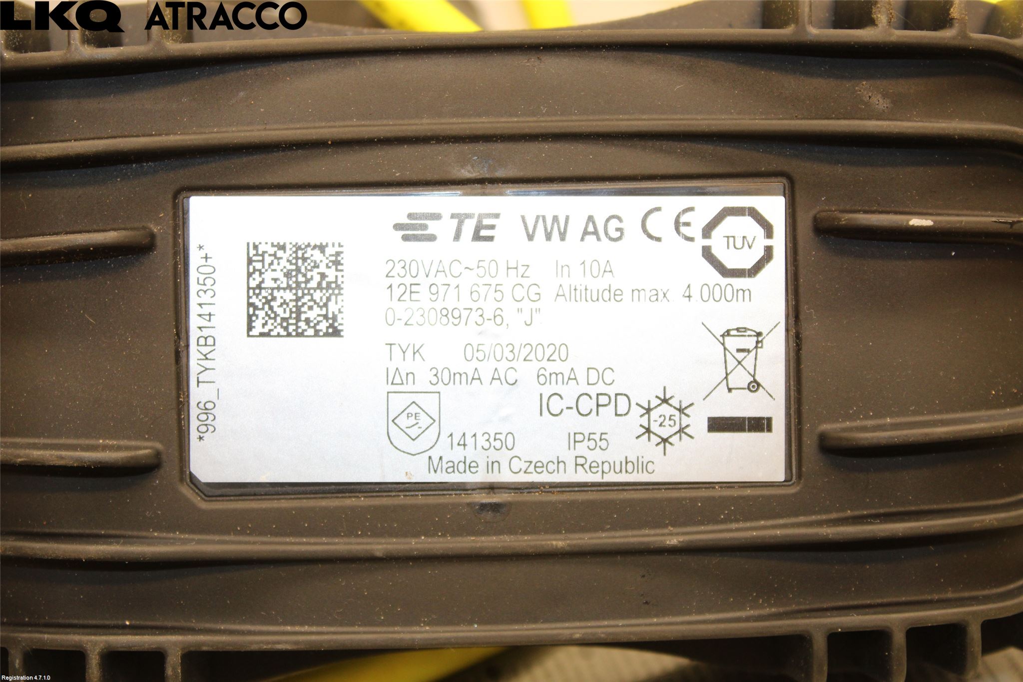 Skoda SUPERB 16-24 Laddkabel Elbil