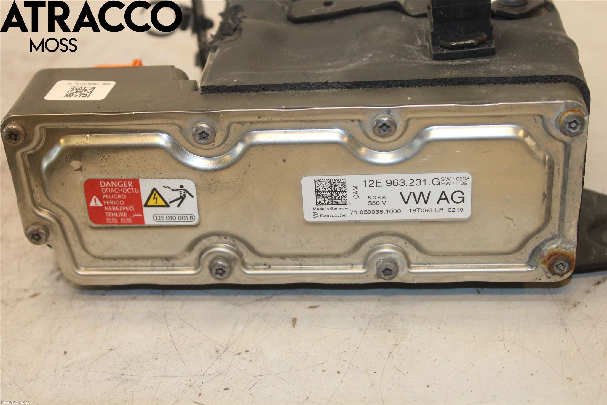 Volkswagen VW GOLF / E-GOLF VII 13-20 Motorvarmer Elektrisk