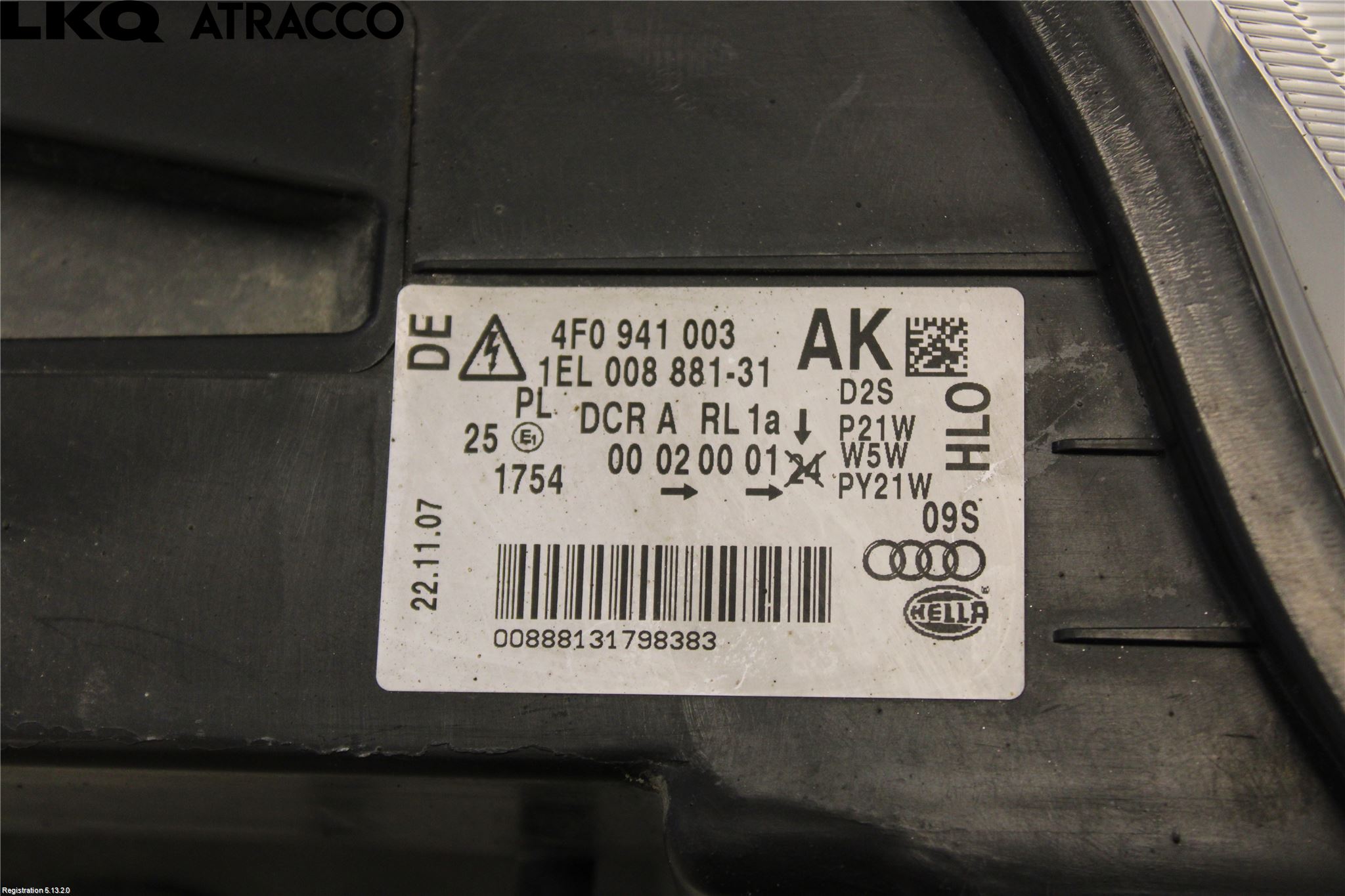 Audi A6/S6     05-11 Frontlykt Venstre