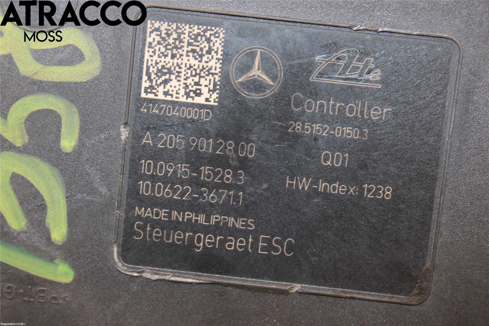 Mercedes-Benz MB C-KLASS (W205) 14-21 Abs Hydraulikkaggregat