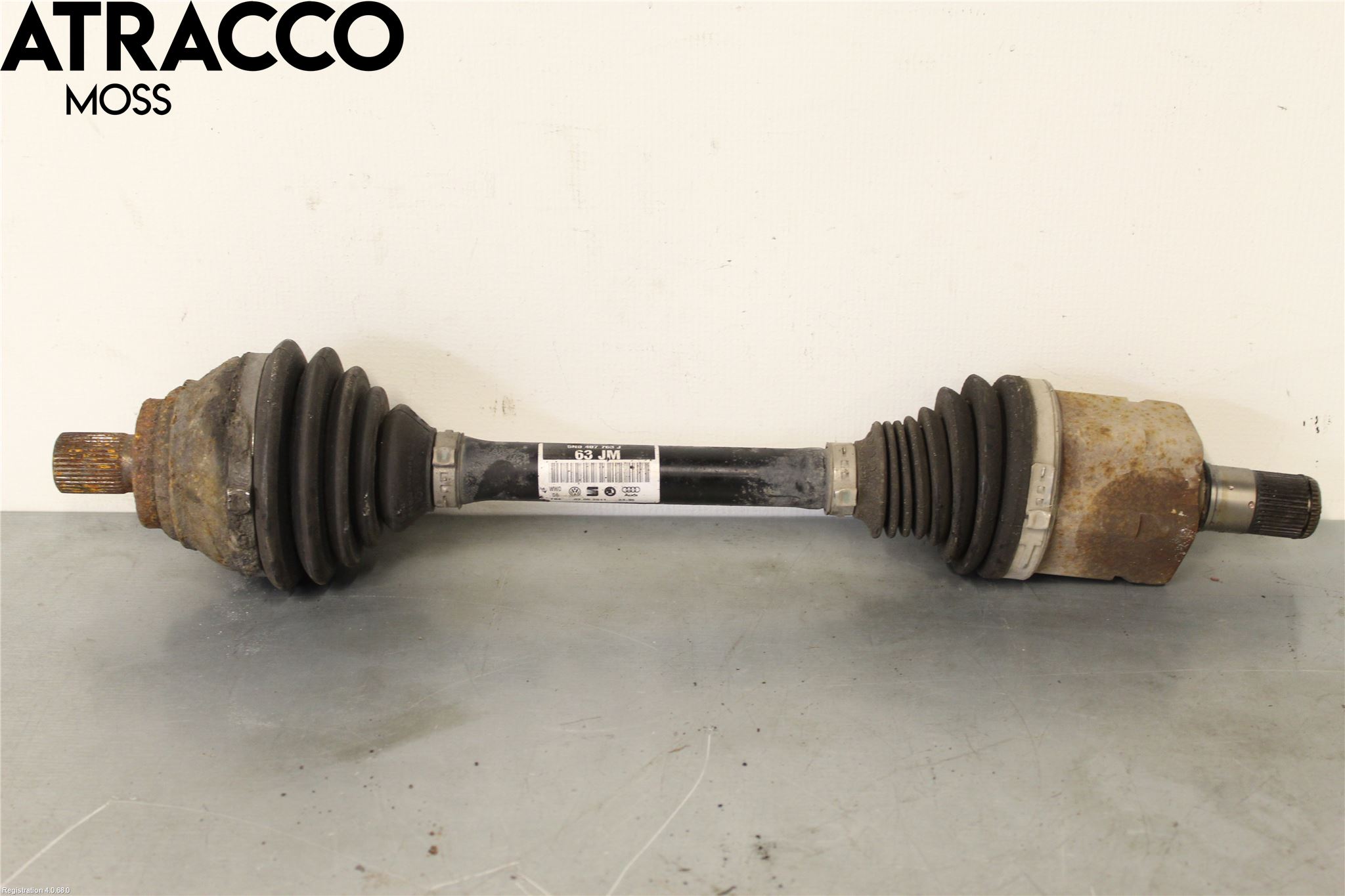 Volkswagen VW TIGUAN 07-16 Drivaksel Foran Kompl Venstre