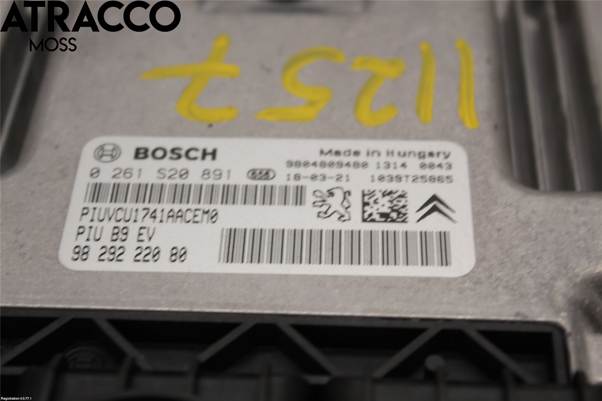 Peugeot PARTNER 16-18 Styreenhet Innsprøytning