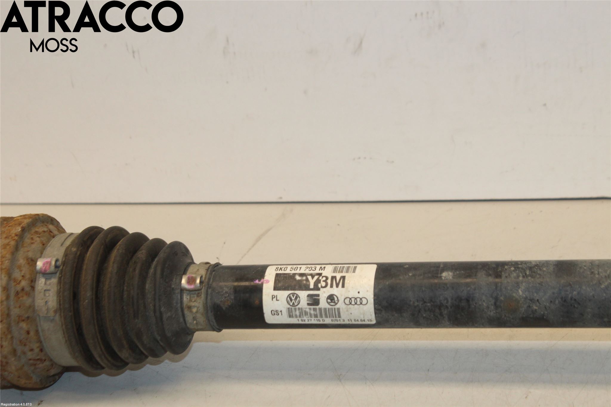 Audi A4 ALLROAD 09-16 Drivaksel Bak Kompl Høyre