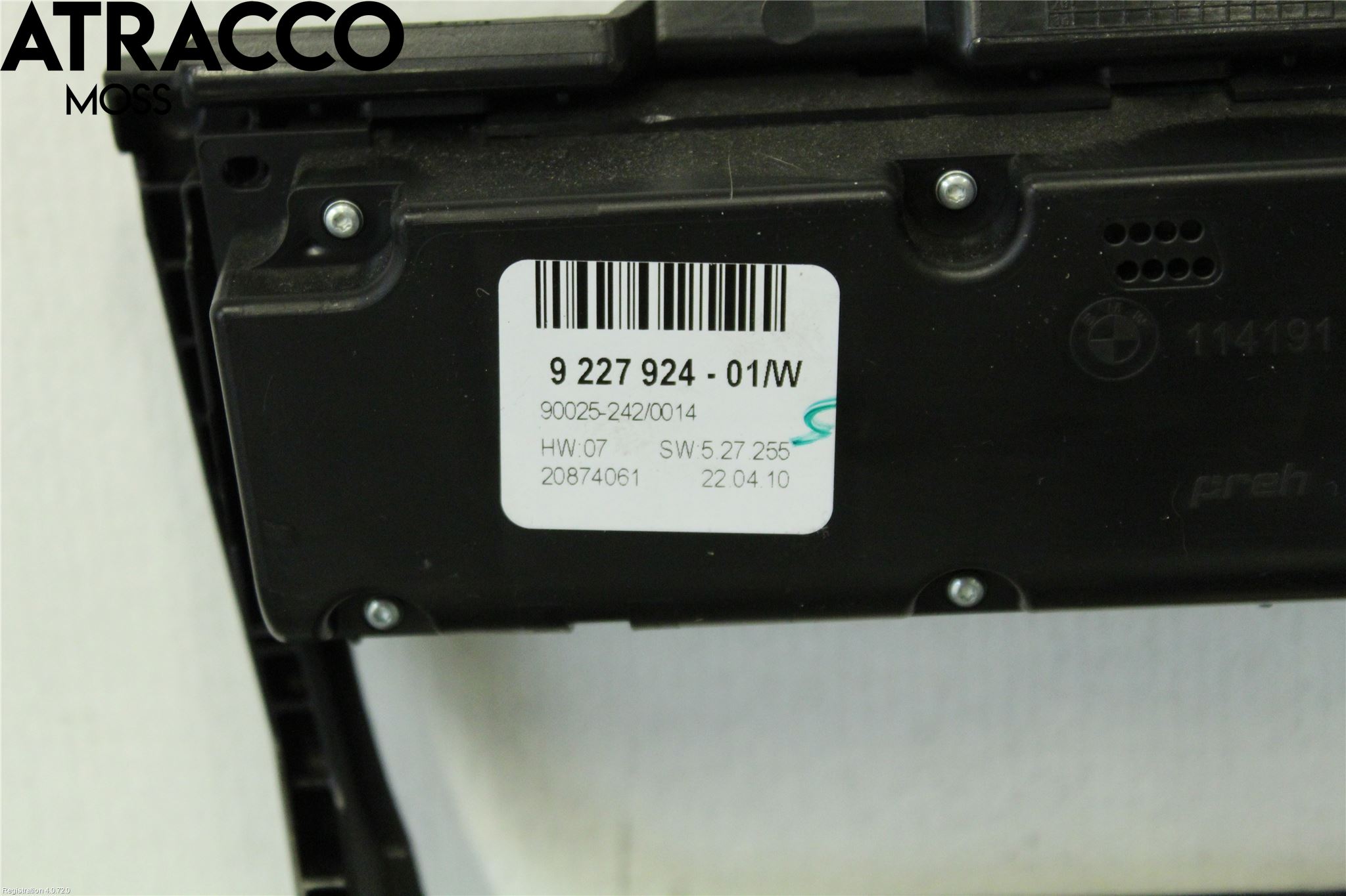 BMW X5 E70 07-13 Varme Ac Betjening-Display