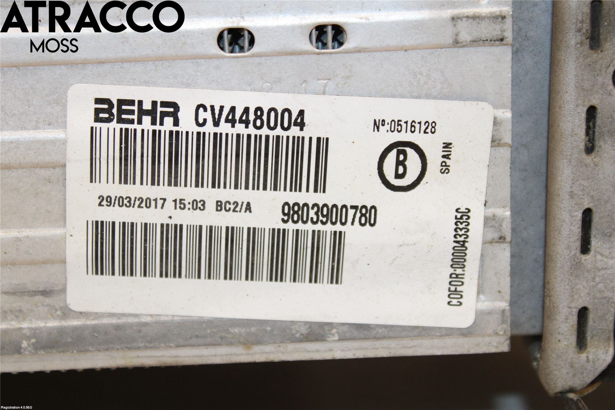 Peugeot 2008 13-20 Intercooler Radiator