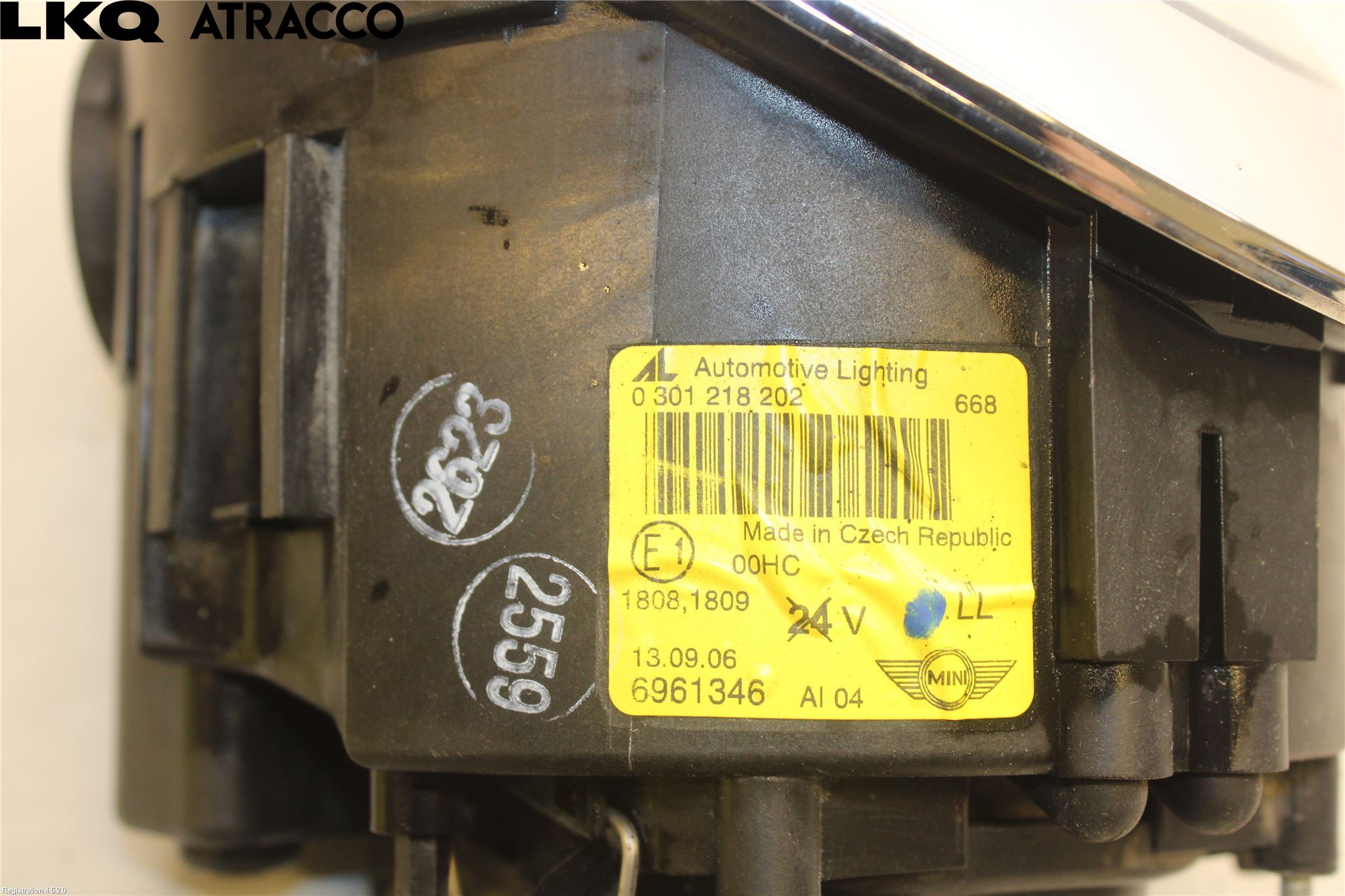 Mini COUPE R50/53 01-06 Frontlykt Høyre