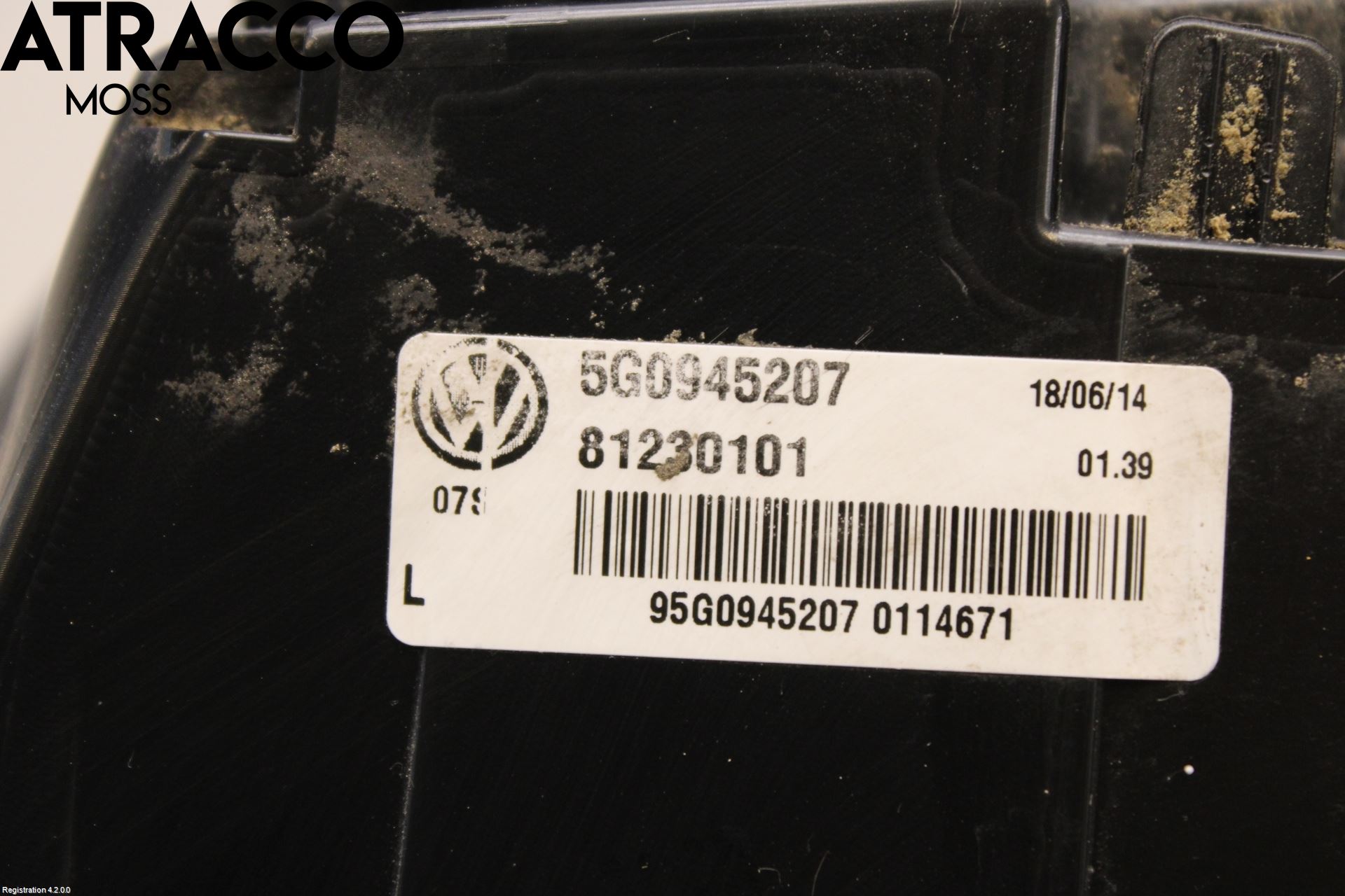 Volkswagen VW GOLF / E-GOLF VII 13-20 Baklykt Venstre