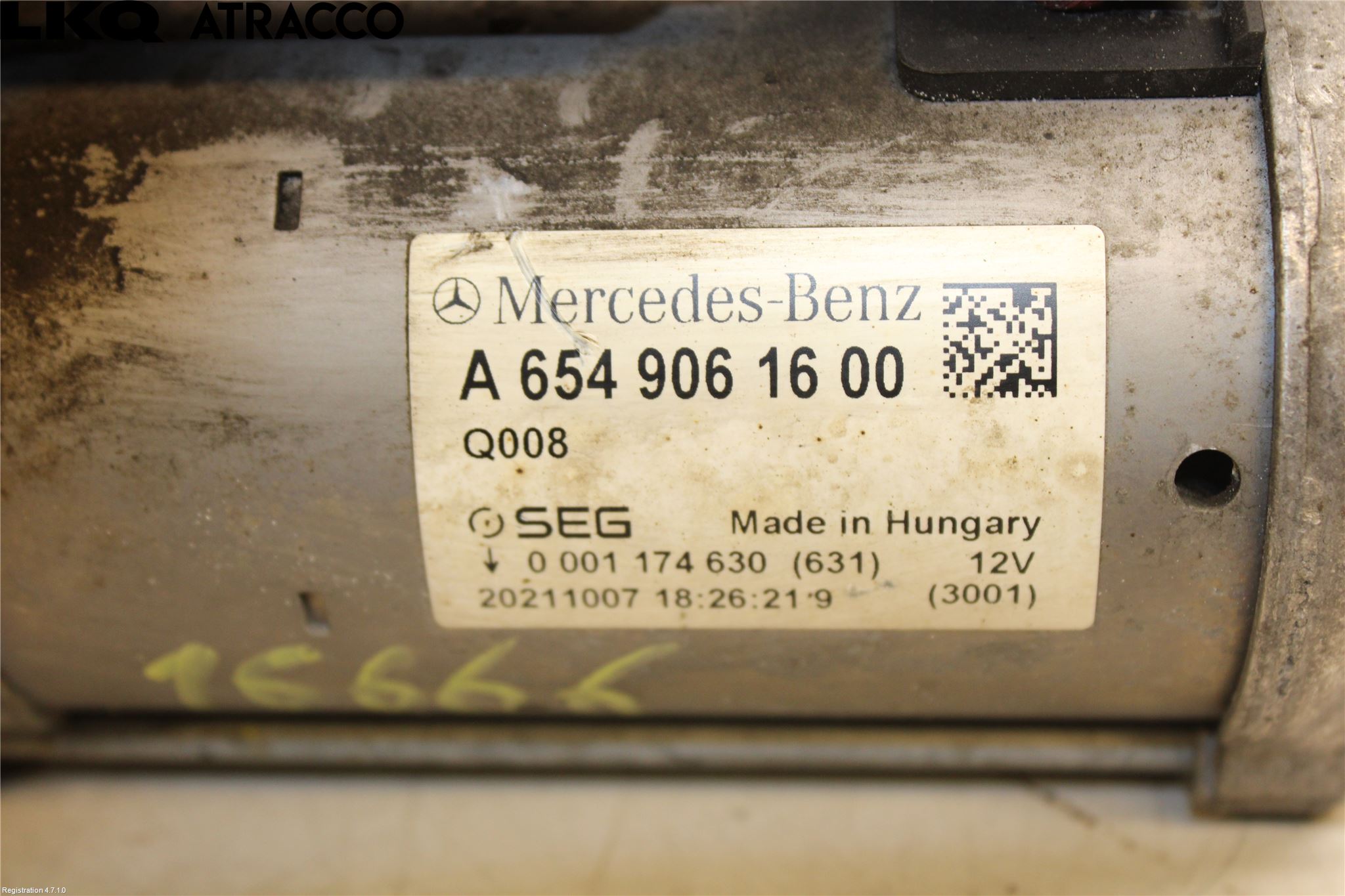 Mercedes-Benz MB VITO/V-KLASS (W640,W447,W448) 14- Startmotor Diesel