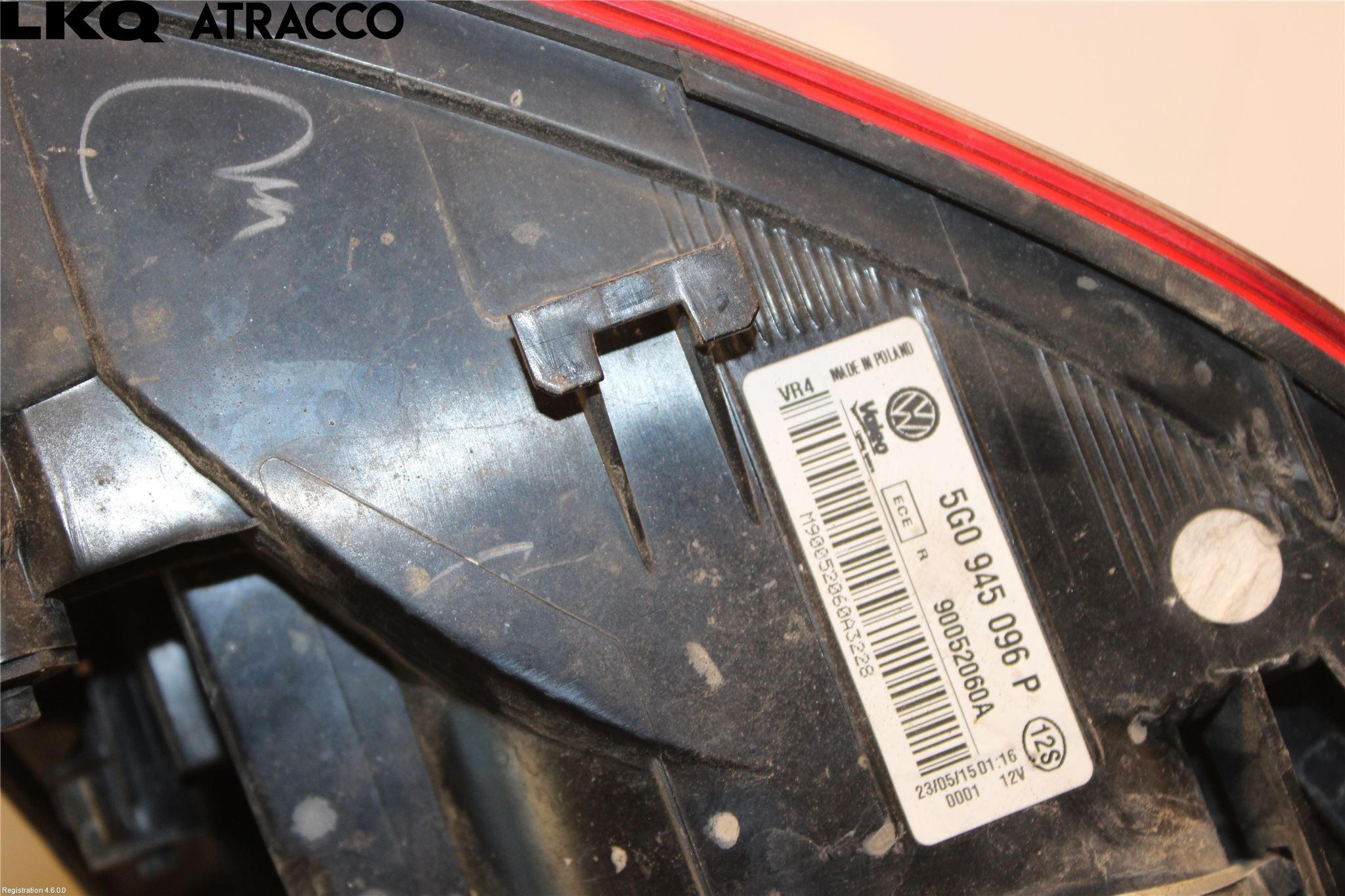 Volkswagen VW GOLF / E-GOLF VII 13-20 Baklykt Høyre