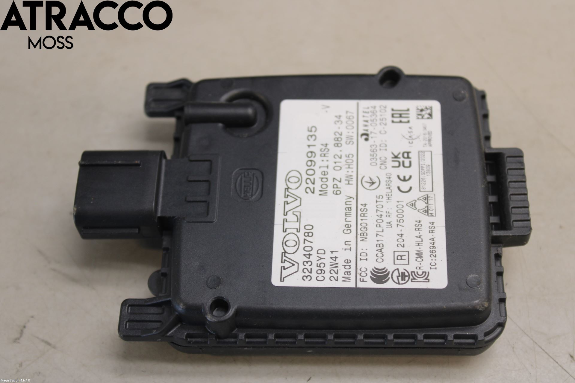 Volvo XC40/RECHARGE 18- Sensor Regnsensor