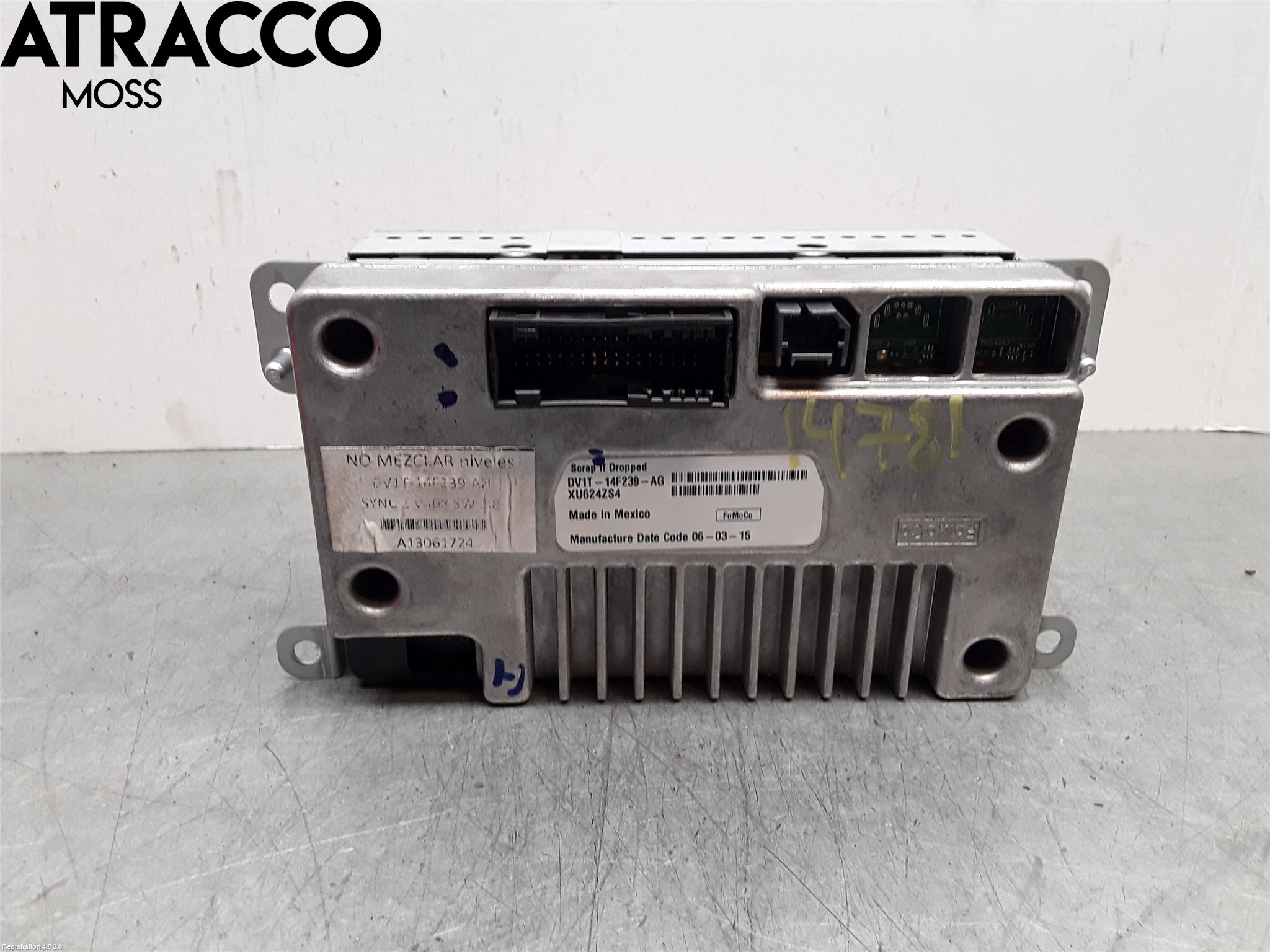 Ford TRANSIT/TOURNEO CONNECT 13-22 Multifunktionsdisplay