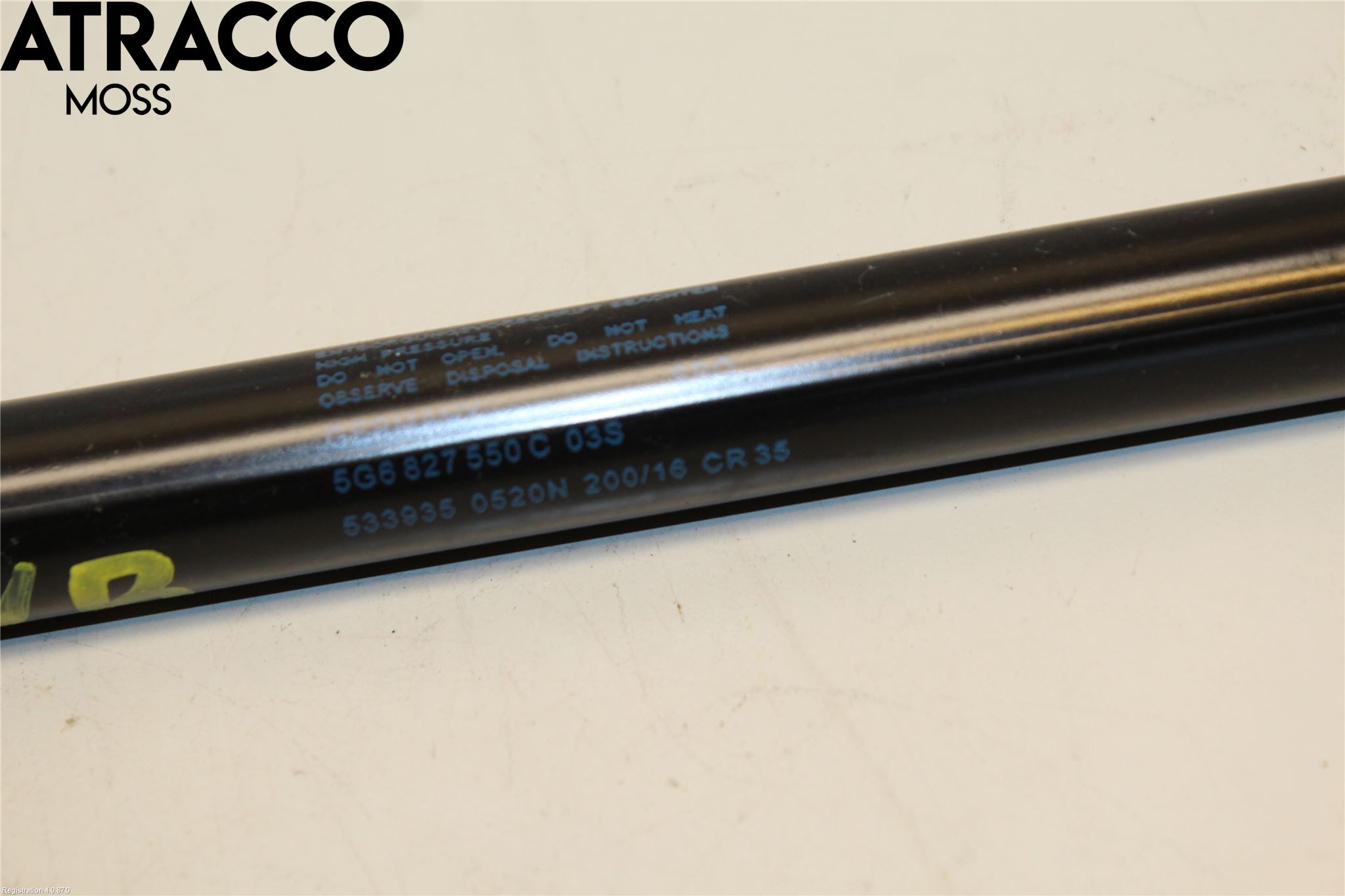 Volkswagen VW GOLF / E-GOLF VII 13-20 Bakluke Demper-Gassfjær