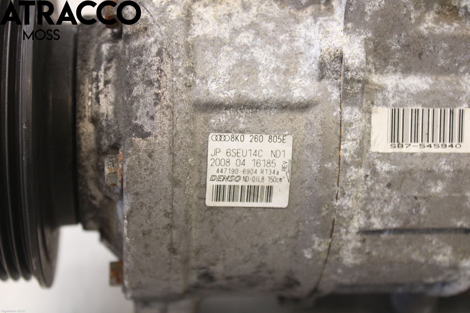 Audi A4/S4 08-11 Varme Ac Kompressor