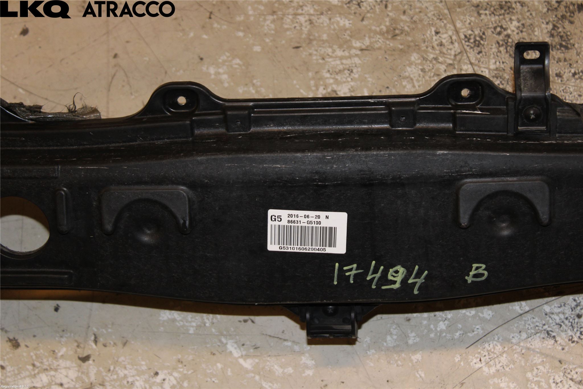 Kia NIRO (DE) 17-22 Støtfanger Bak Bjelke