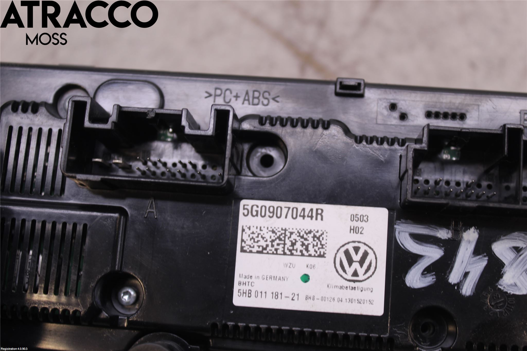 Volkswagen VW GOLF / E-GOLF VII 13-20 Varme Ac Betjening-Display