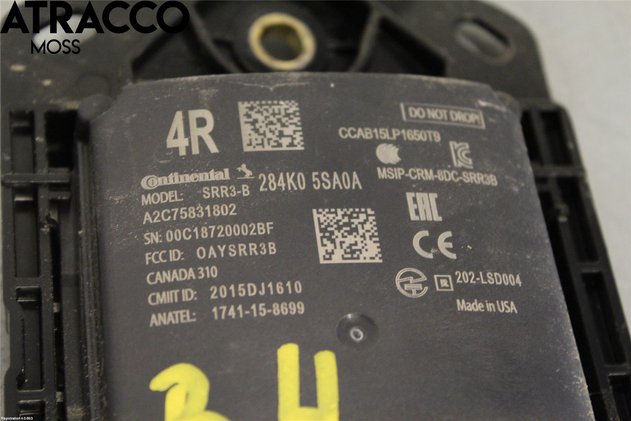 Nissan LEAF 18- Styreenhet Parkering