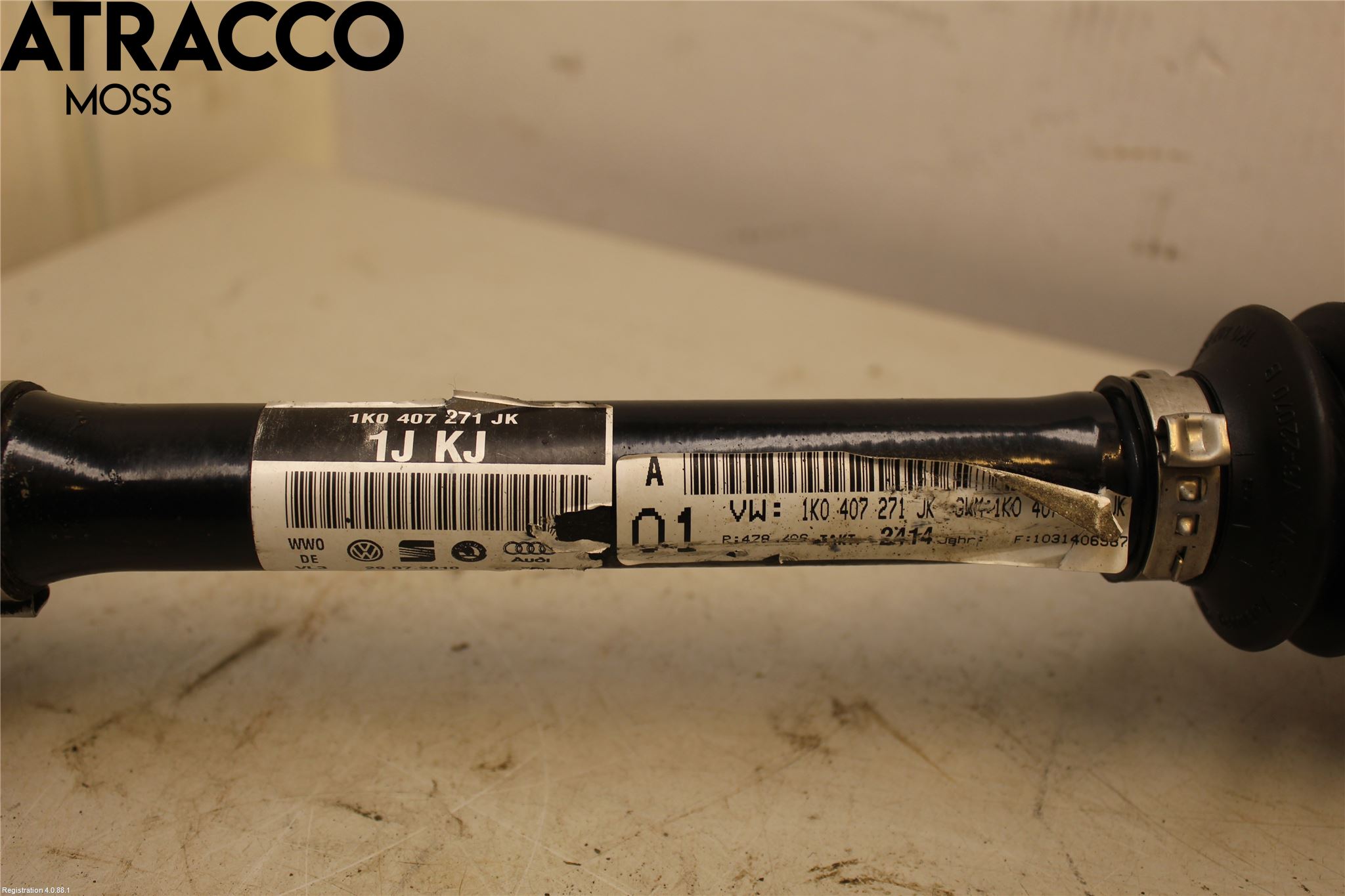 Volkswagen VW GOLF VI 09-13 Drivaksel Foran Kompl Venstre