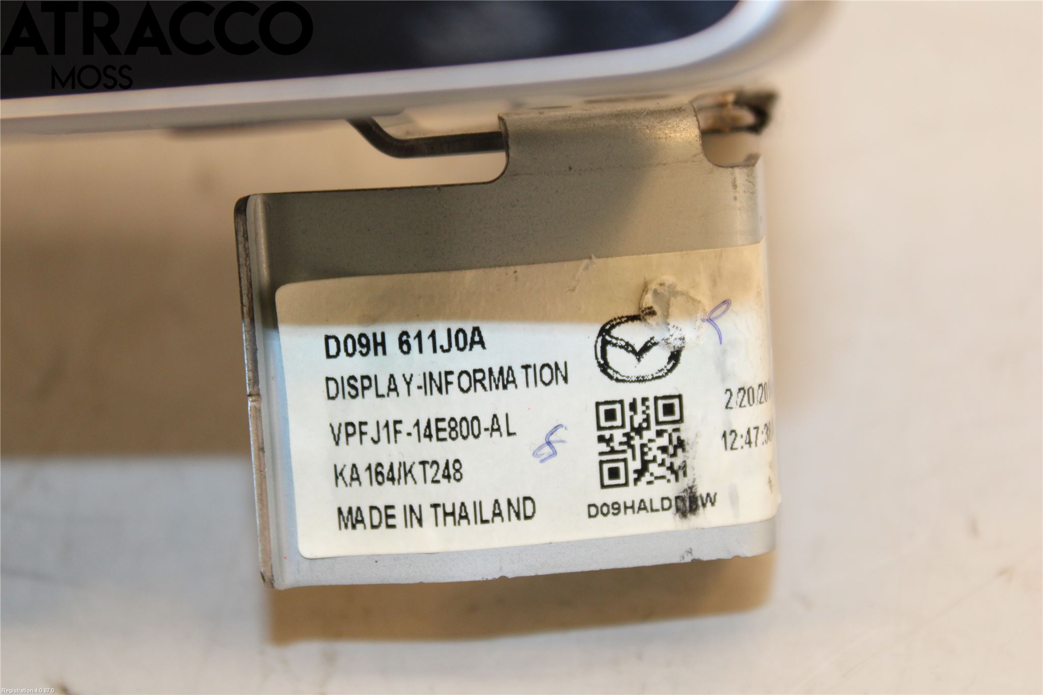 Mazda 2 (DJ) 15-22 Multifunktionsdisplay