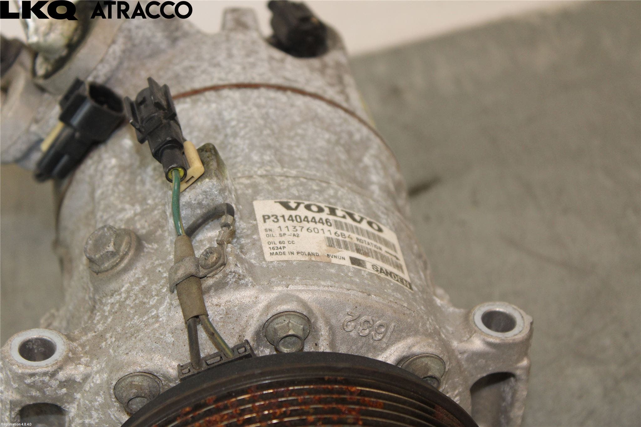 Volvo XC90/RECHARGE 16- Varme Ac Kompressor