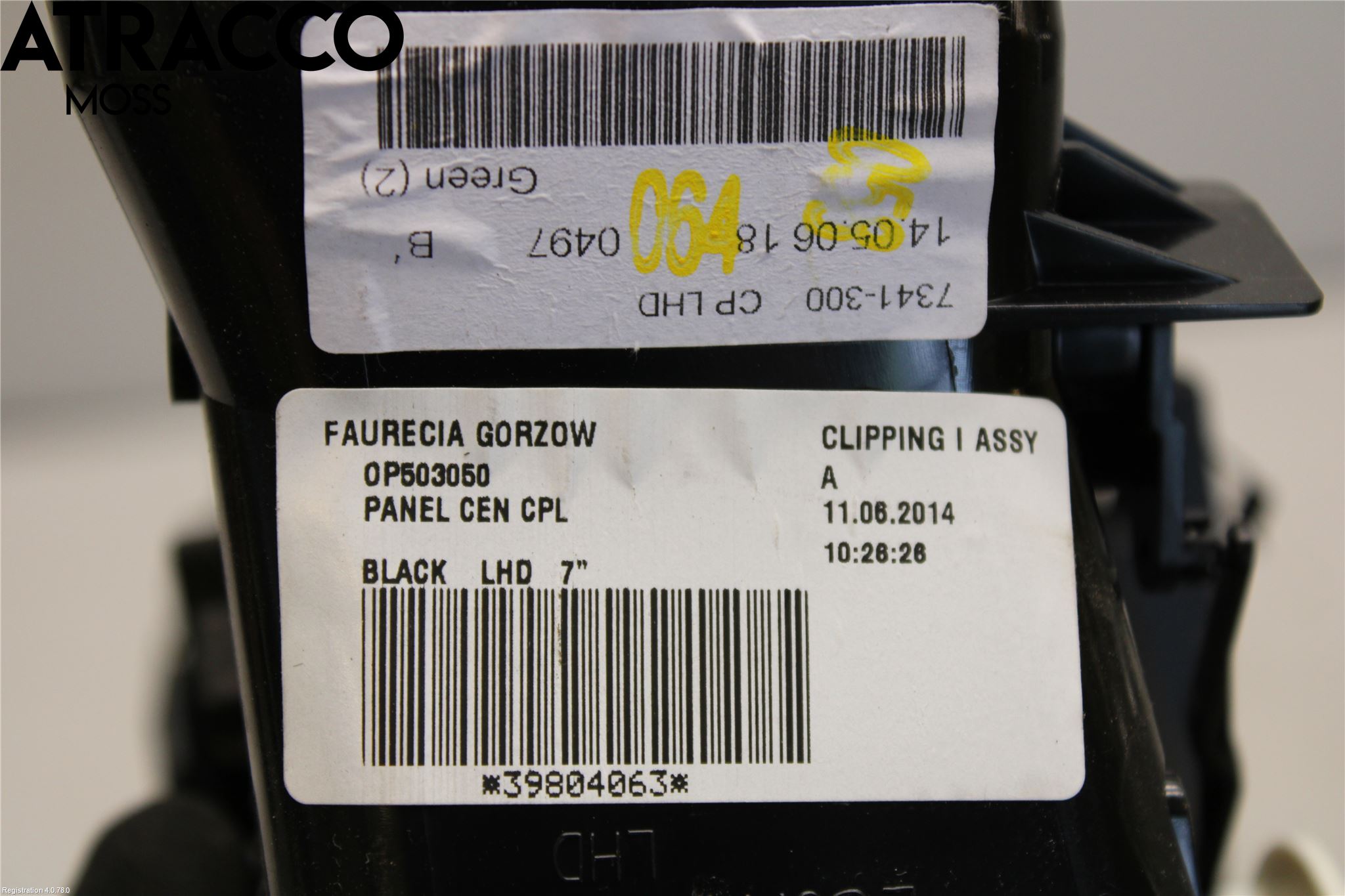 Volvo V60 11-13 Dashbord Kanal - Dyse