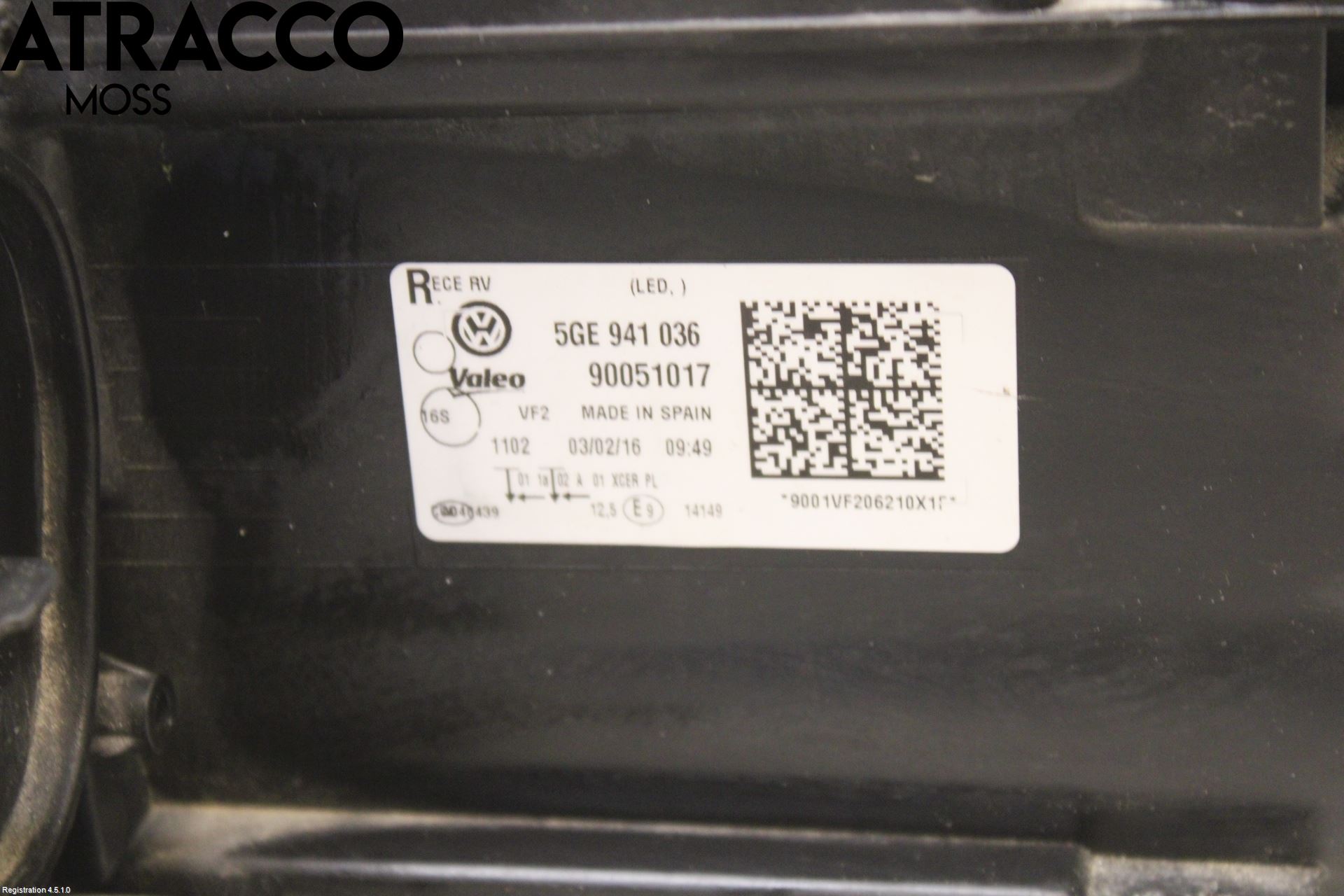 Volkswagen VW GOLF / E-GOLF VII 13-20 Frontlykt Høyre