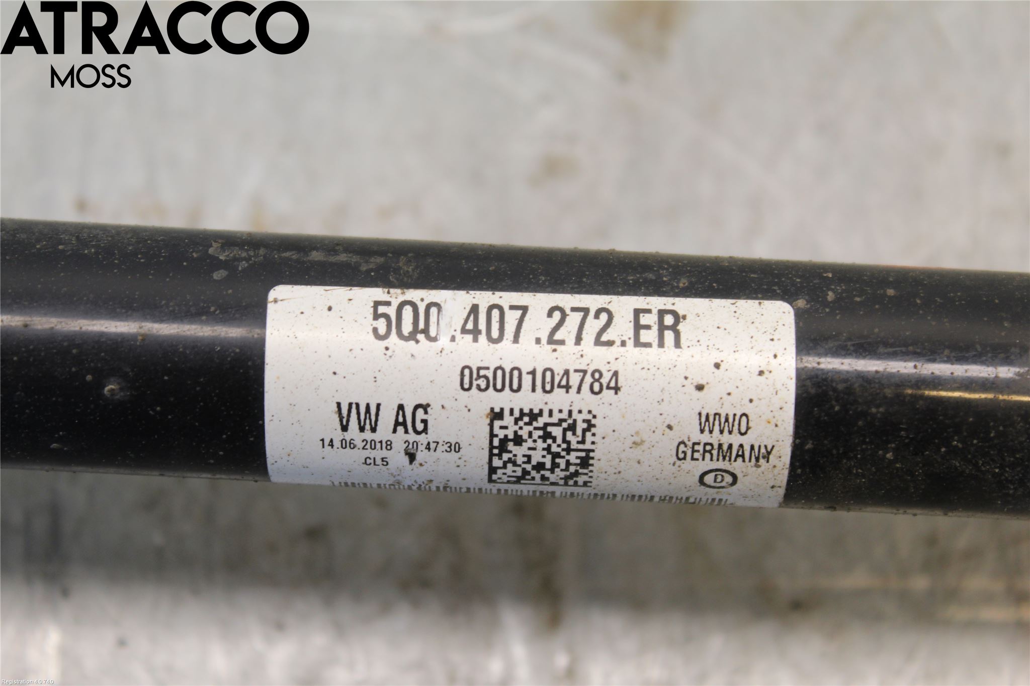 Volkswagen VW CADDY 16-20 Drivaksel Foran Kompl Høyre