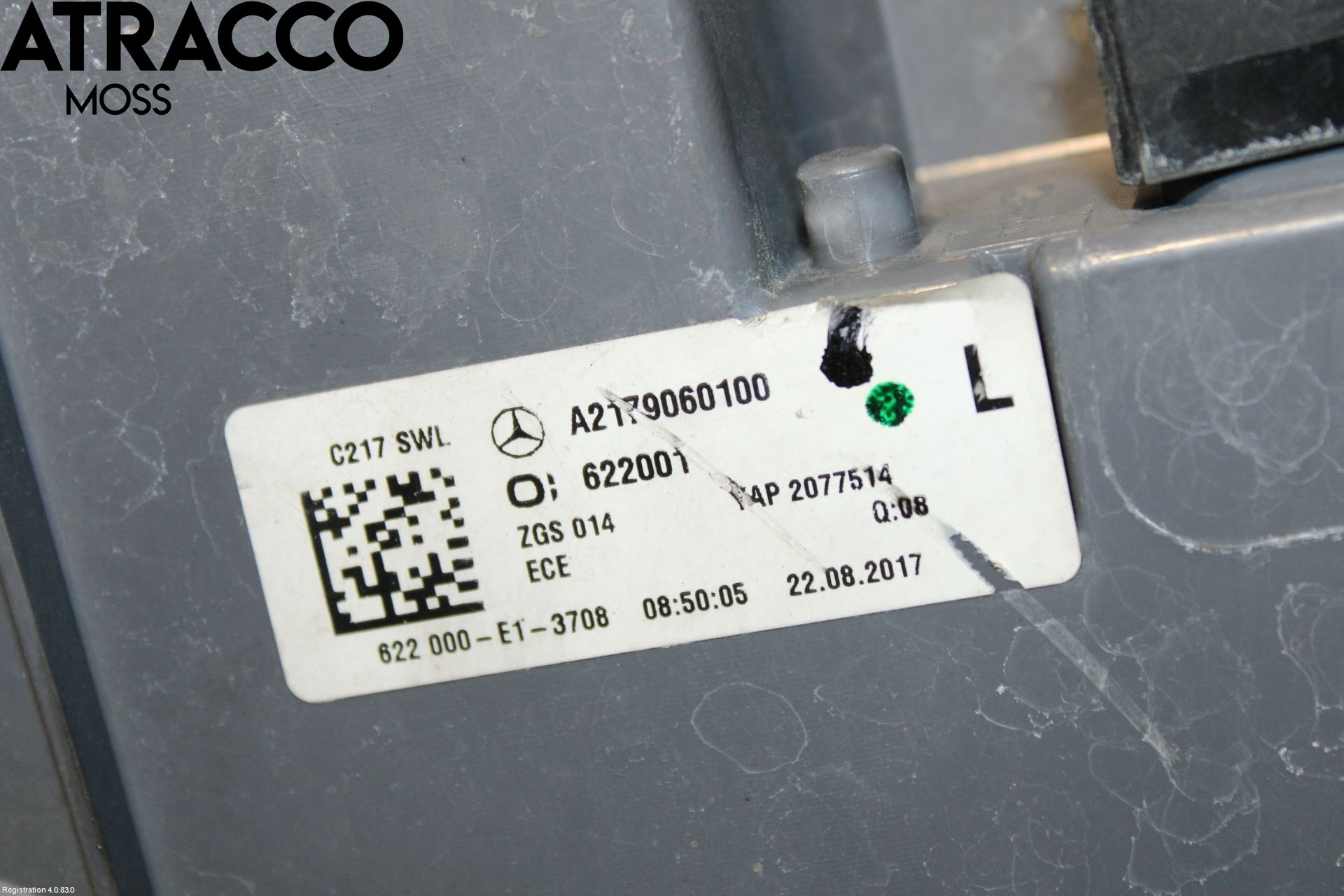 Mercedes-Benz MB S-KLASS (W222) 13-20 Baklykt Venstre