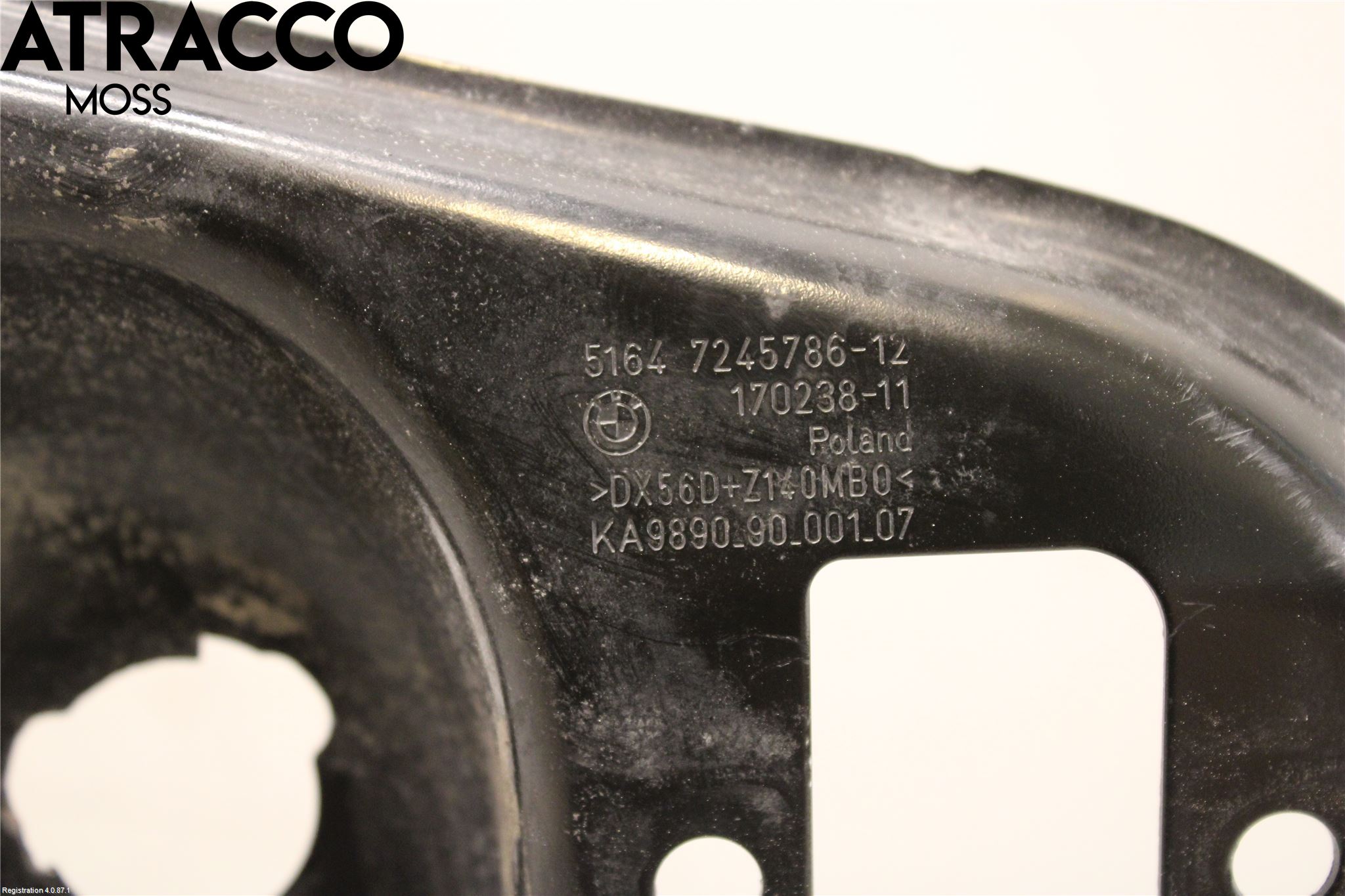 BMW 3 GT F34 13-19 Panserlåsplate-Bjelke