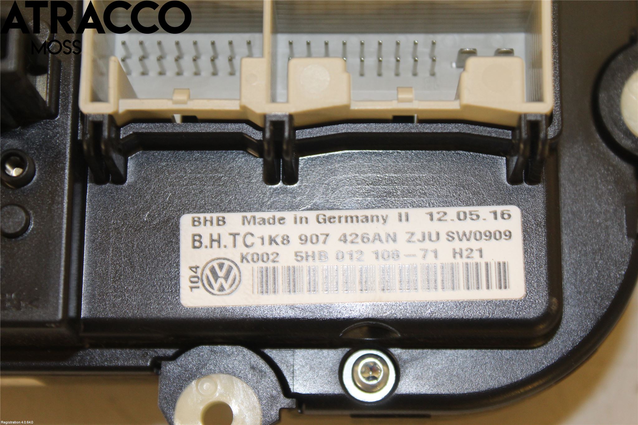 Volkswagen VW CADDY 16-20 Varme Ac Betjening-Display