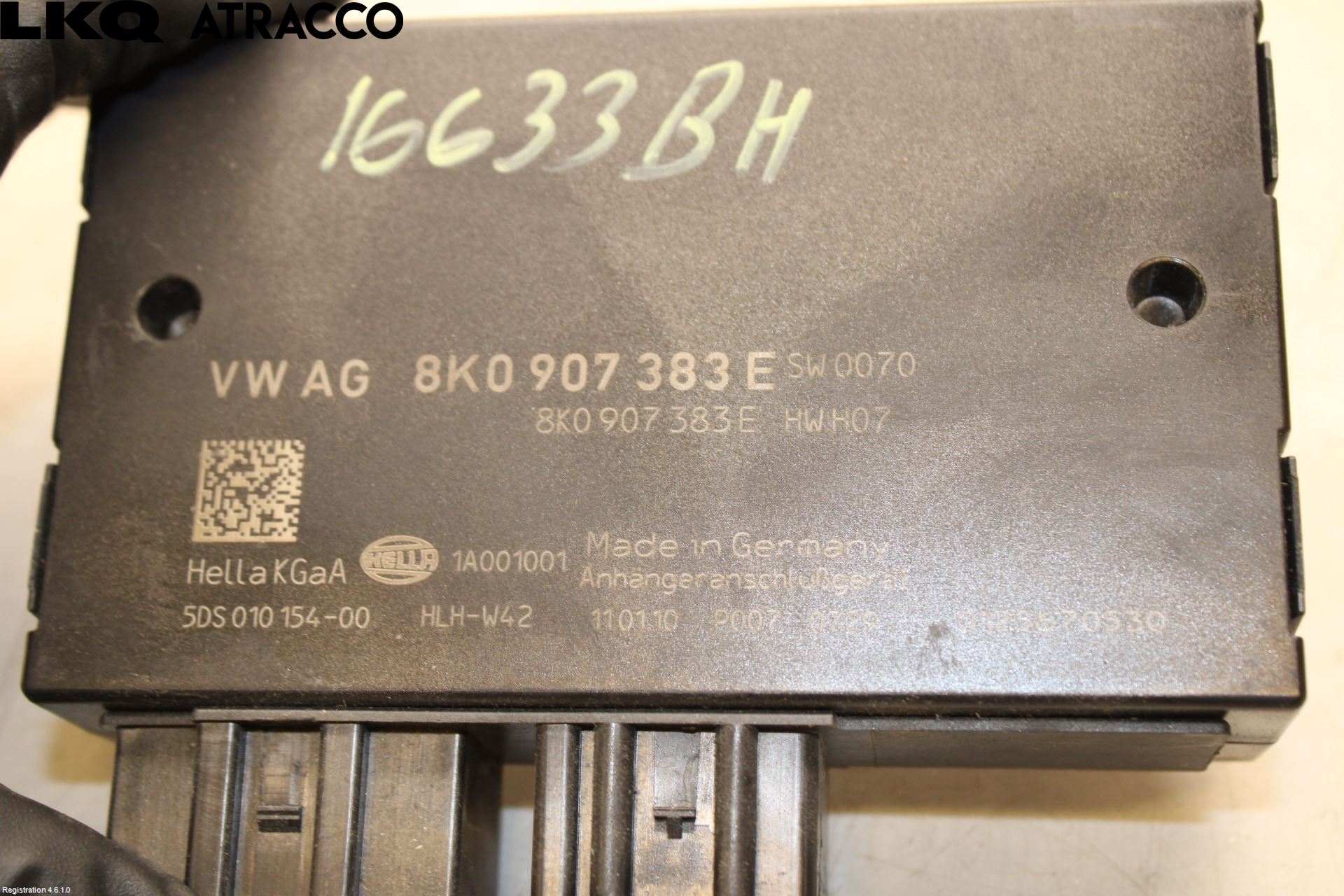 Audi A4/S4 08-11 Styreenhet Tilhengerfeste