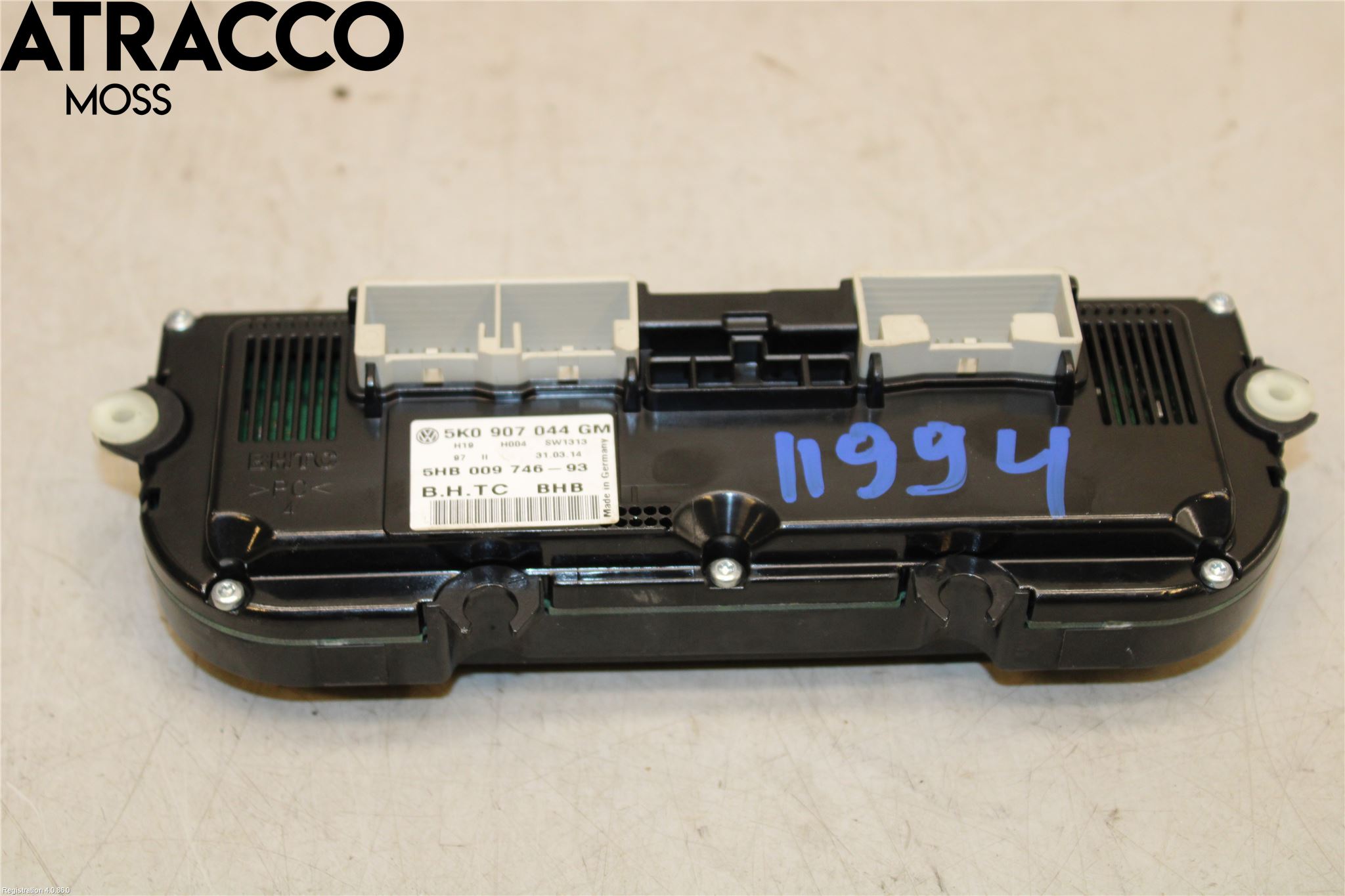 Volkswagen VW TIGUAN 07-16 Varme Ac Betjening-Display