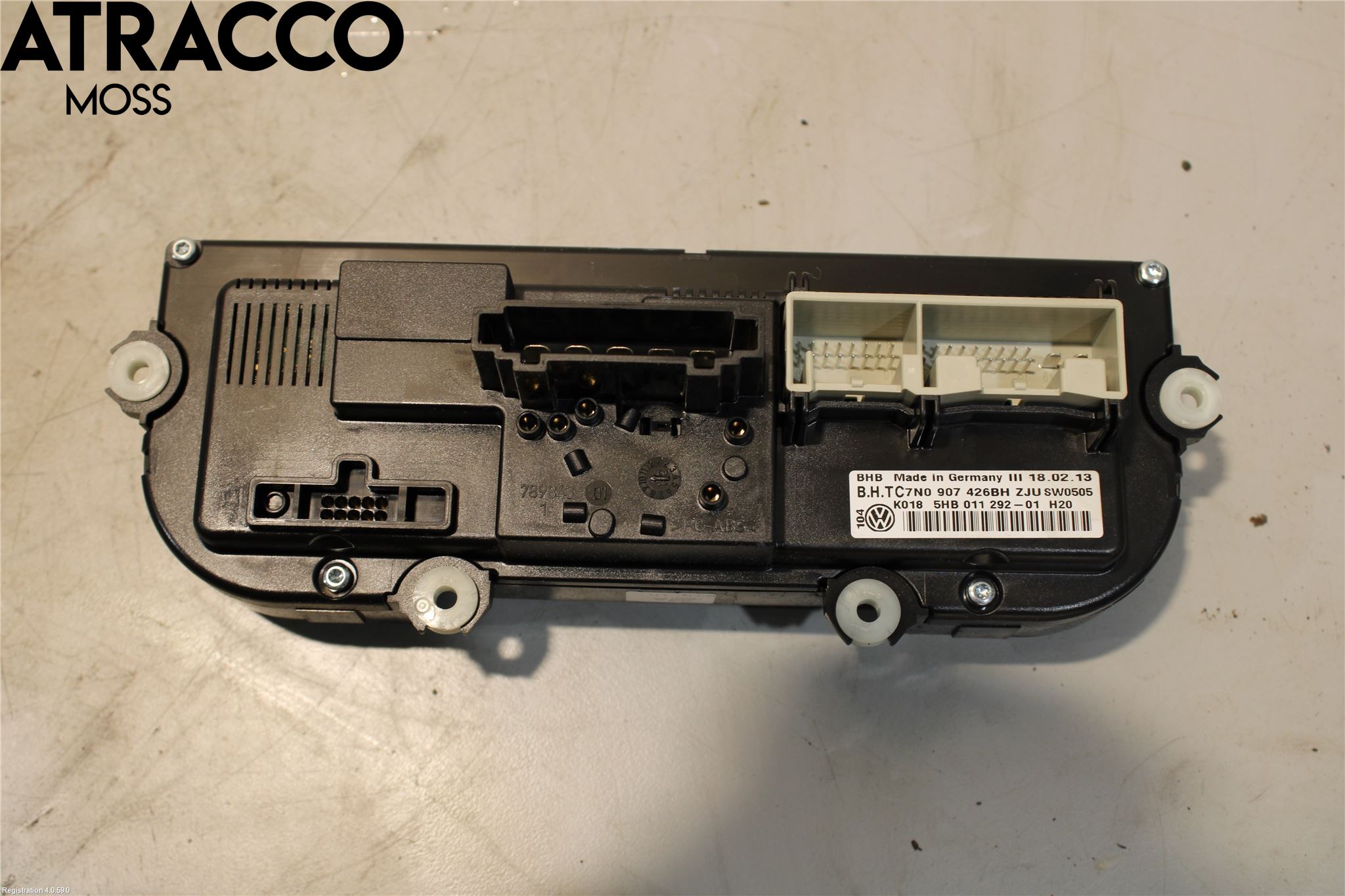 Volkswagen VW CADDY 11-15 Varme Ac Betjening-Display