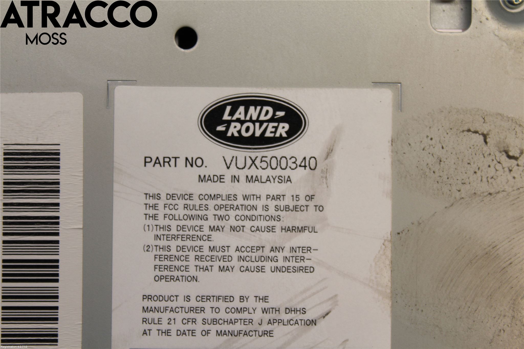 Landrover RANGE ROVER SPORT (L320) 05-09 Stereo Radio Med Cd