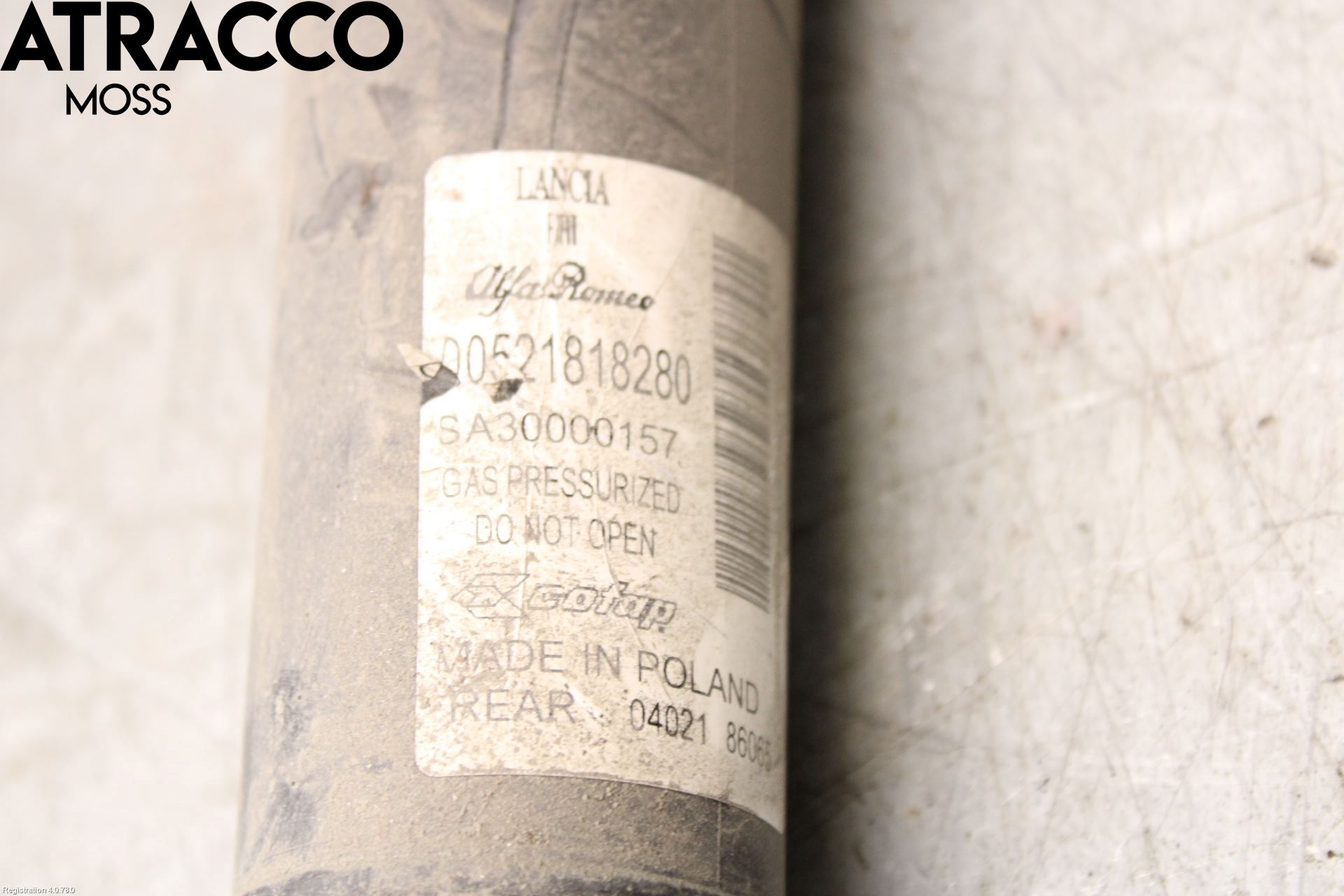 Fiat 500 07- Støtdemper Bak