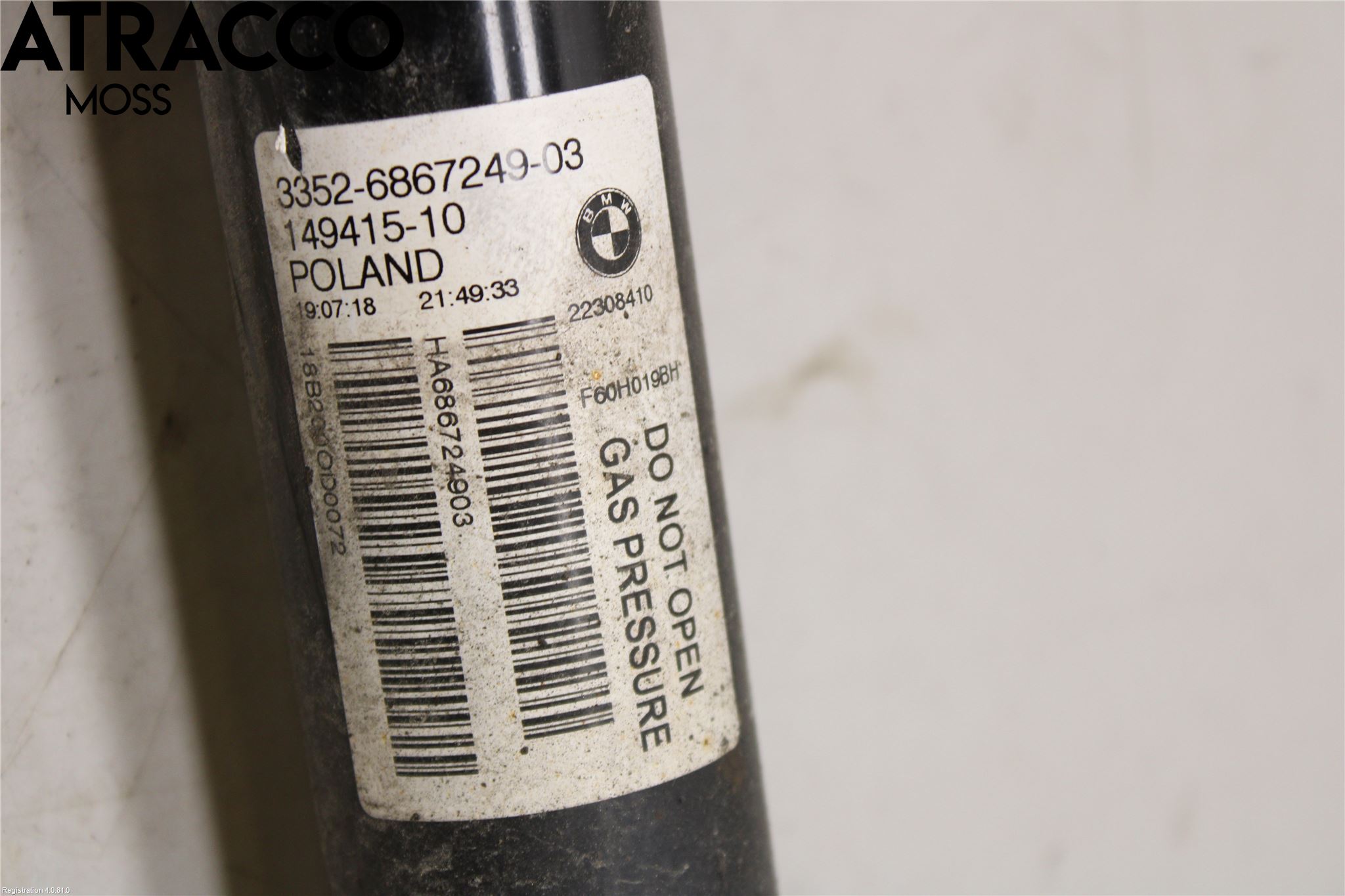 Mini COUNTRYMAN F60 17-23 Støtdemper Bak