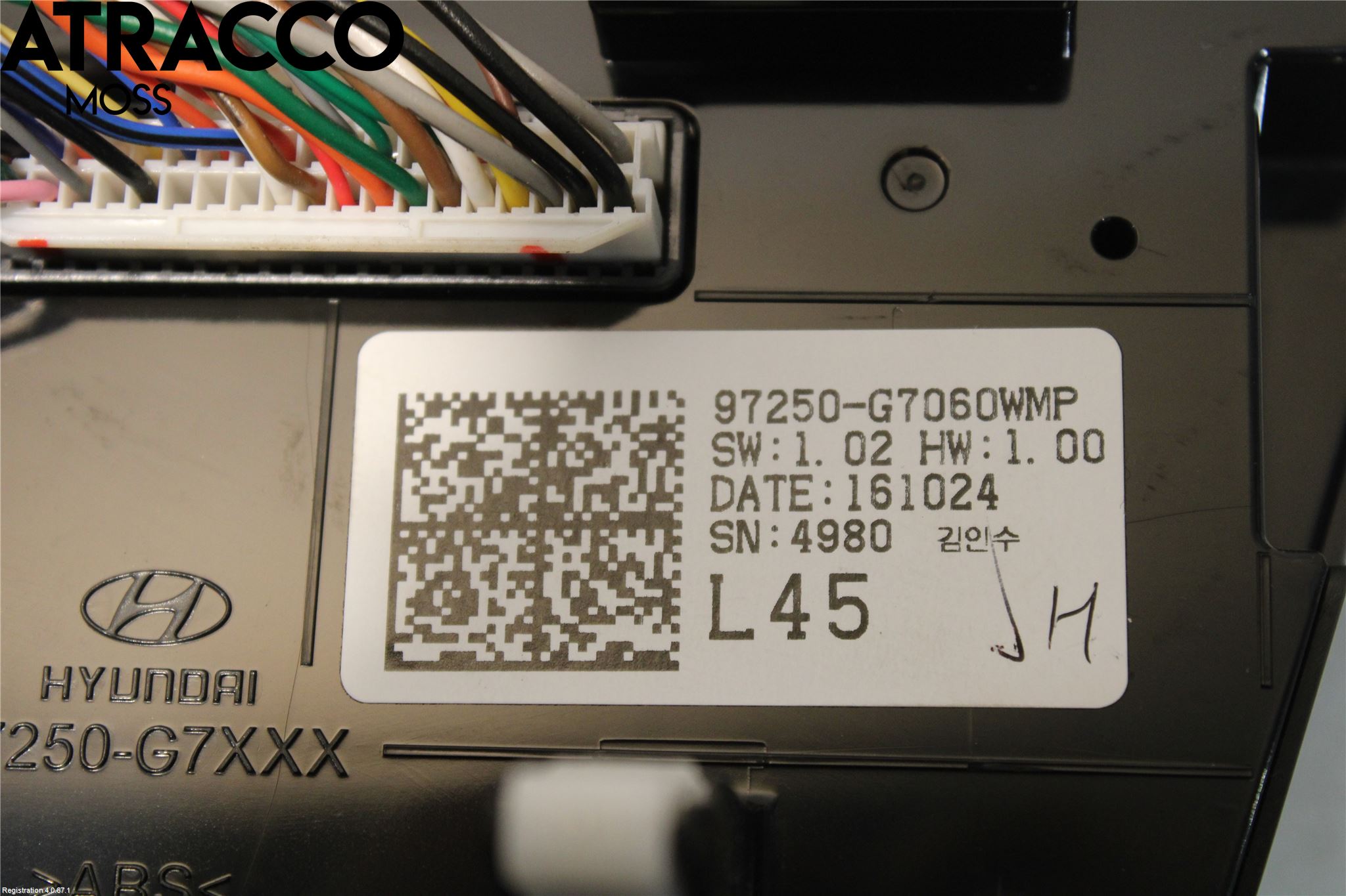 Hyundai IONIQ AE 17-22 Varme Ac Betjening-Display