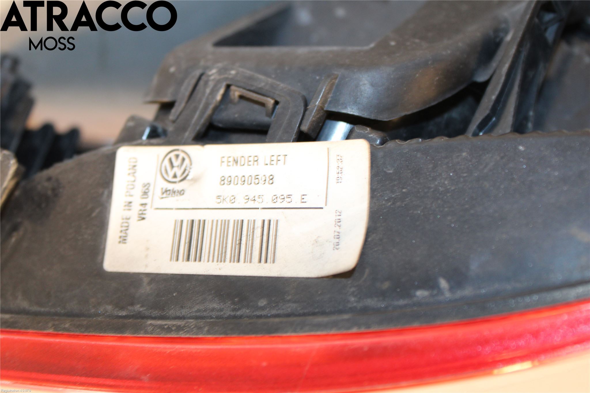 Volkswagen VW GOLF VI 09-13 Baklykt Venstre