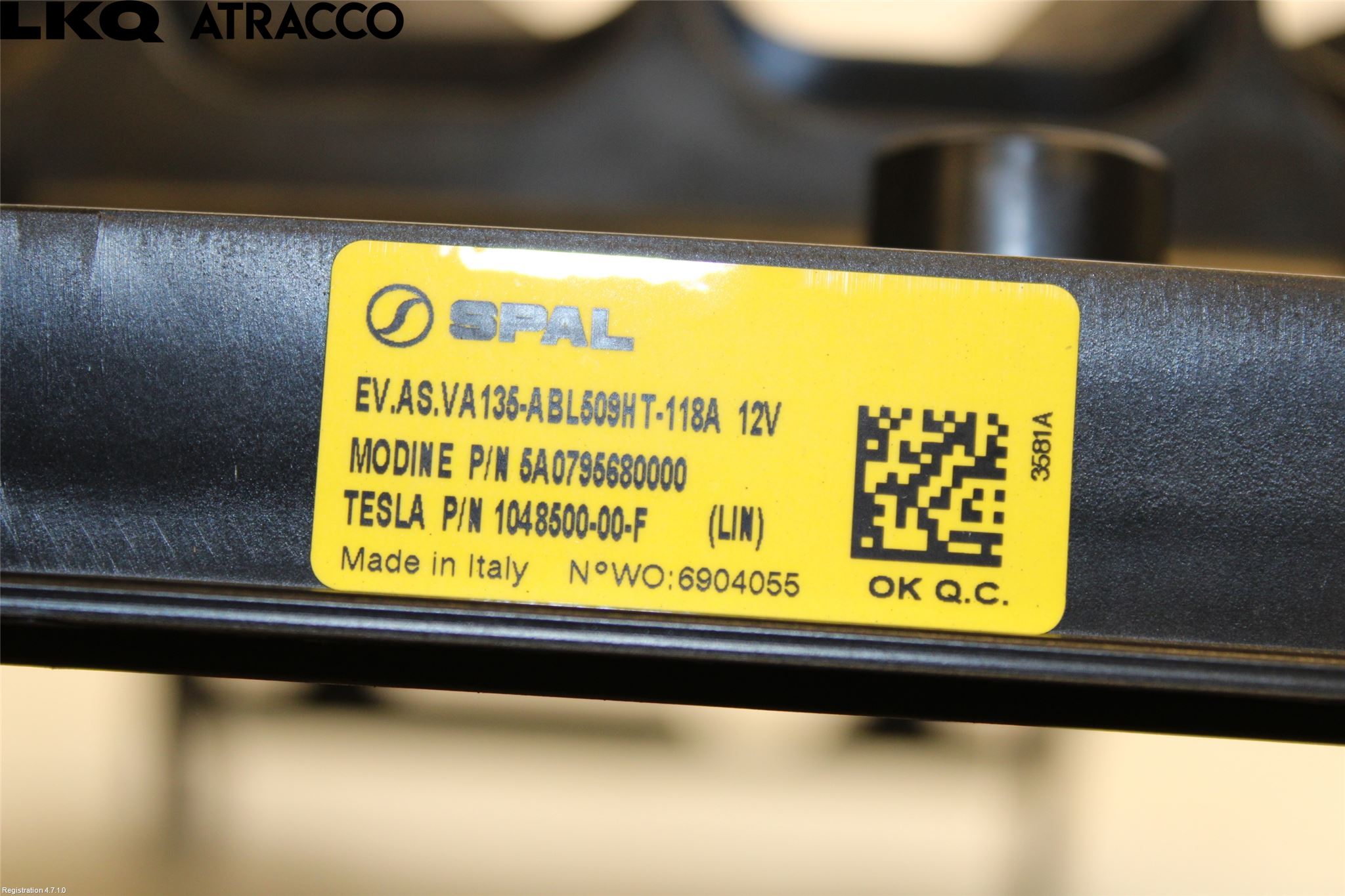 Tesla MODEL X 16- Kjølevifte Elektrisk