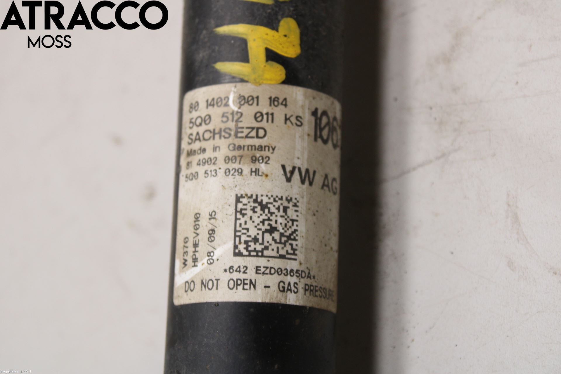 Volkswagen VW GOLF / E-GOLF VII 13-20 Støtdemper Bak