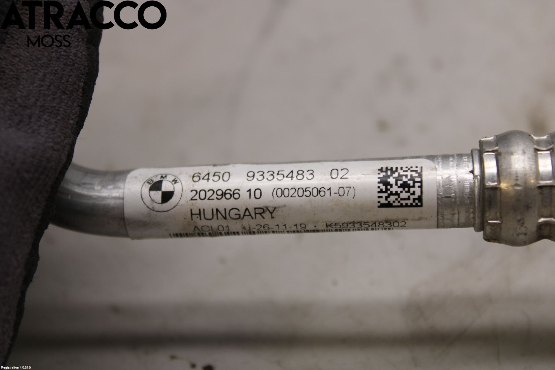 BMW i3 I01 13-22 Varme Ac Slange - Rør