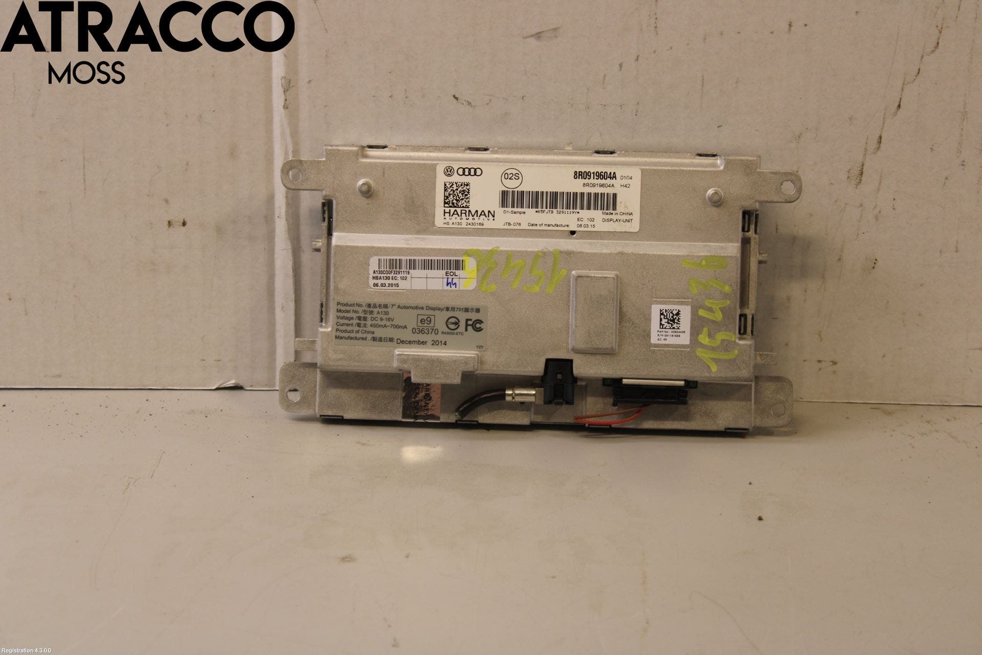 Audi Q5 09-16 Multifunktionsdisplay