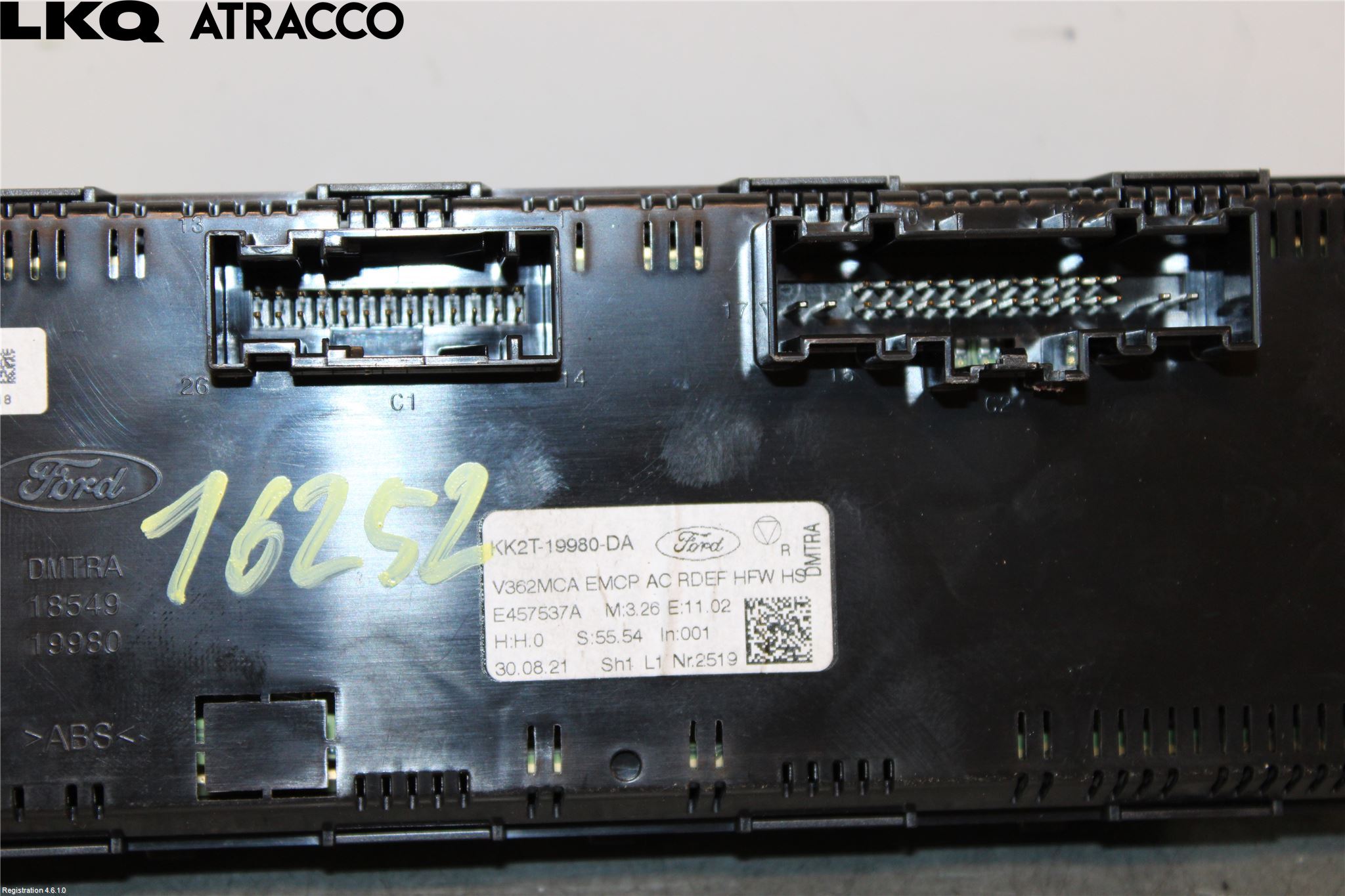 Ford TRANSIT/TOURNEO CUSTOM 13-24 Varme Ac Betjening-Display